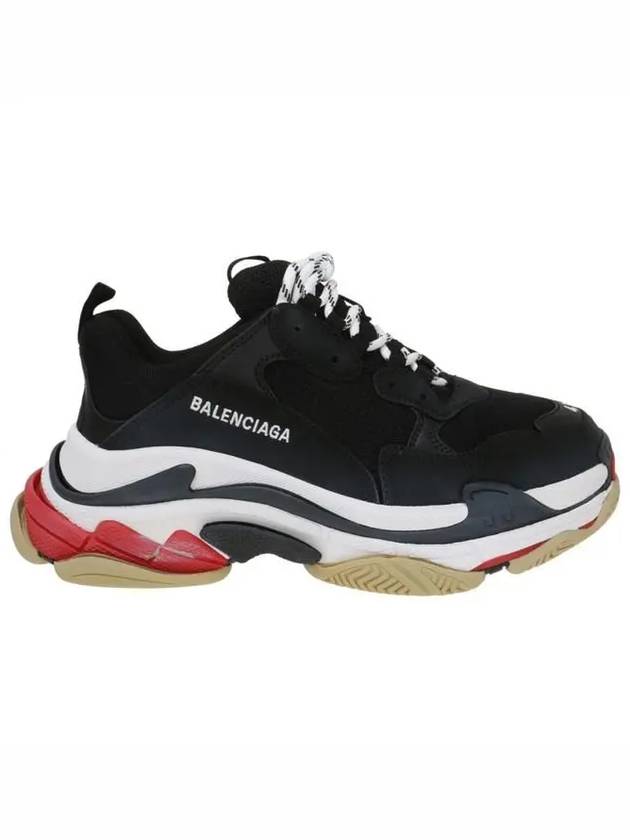 Luxury Balenciaga Triple S Low Top Sneakers Black