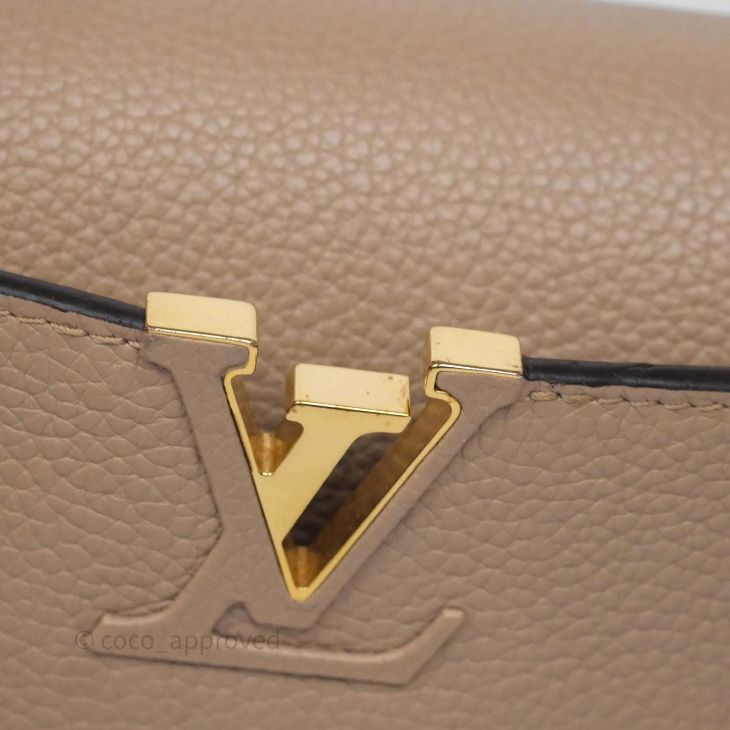 Louis Vuitton Capucines BB Taurillon Leather Galet