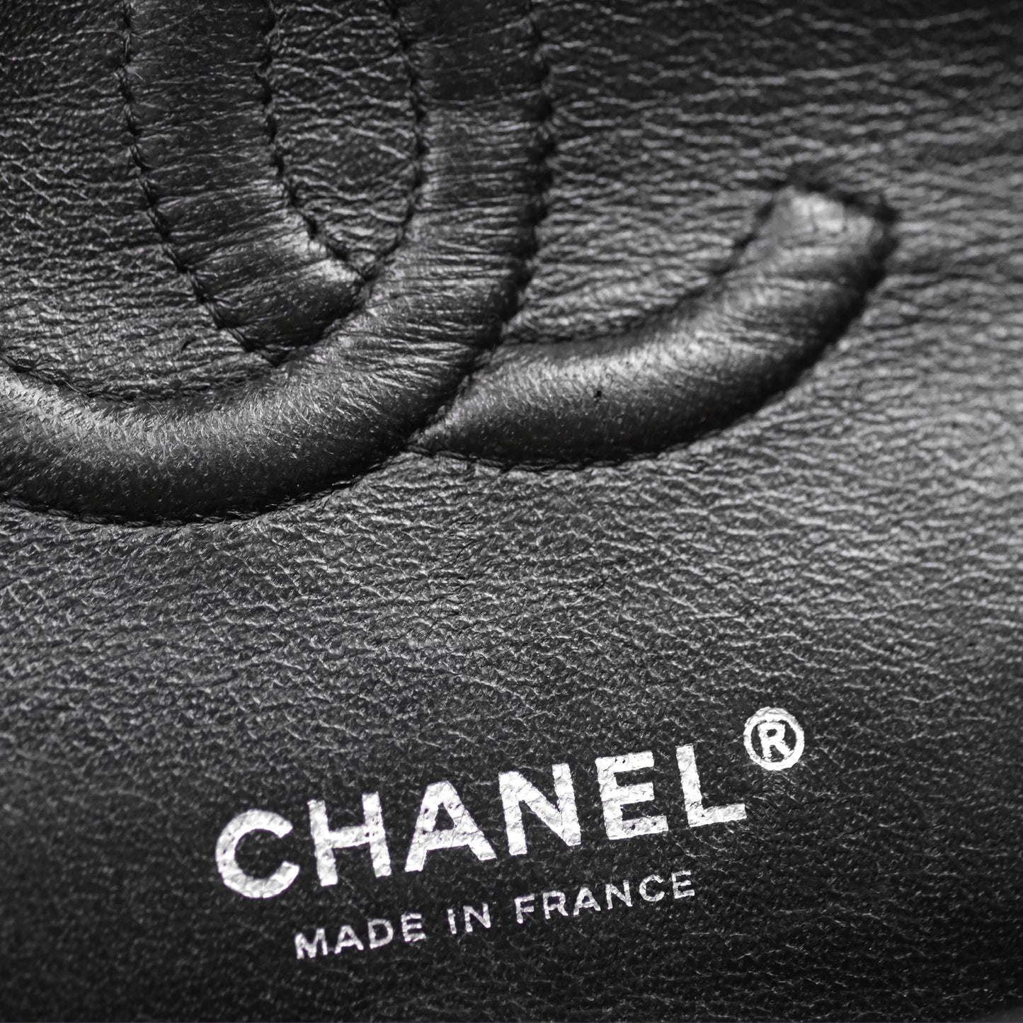 Chanel Classic M/L Medium Flap Quilted Black Patent Silver Hardware