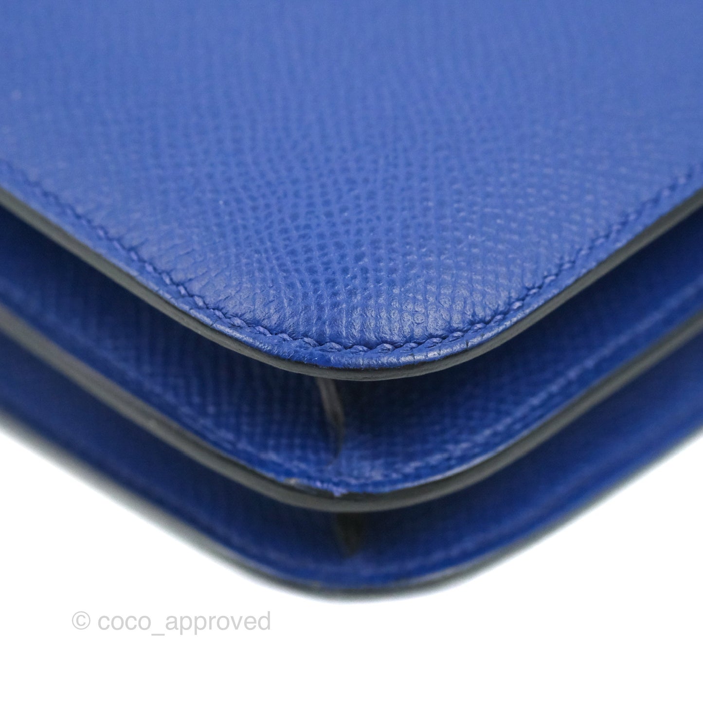 Hermès Constance Mini 18cm Bleu Electric Epsom Gold Hardware