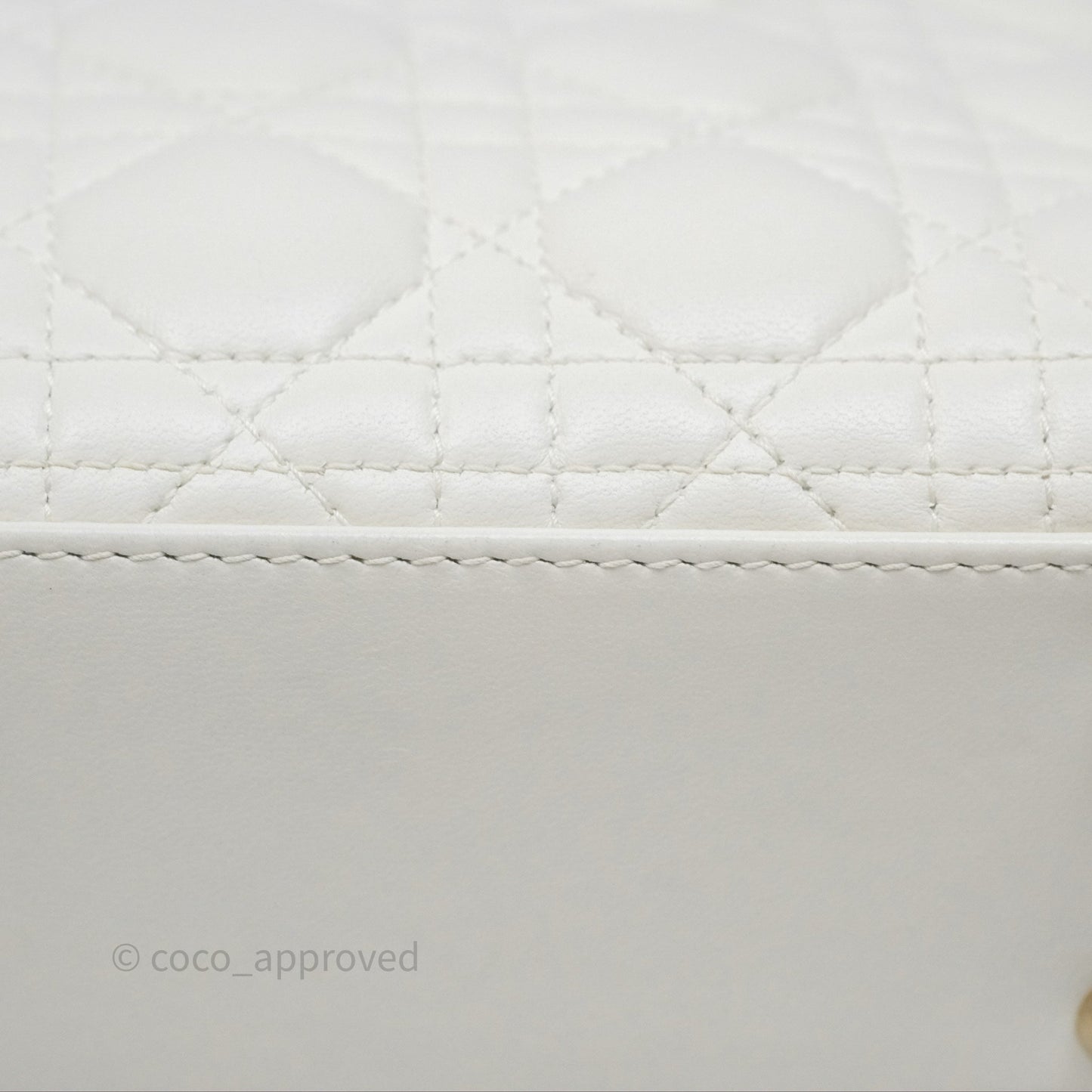Christian Dior Small Lady Dior My ABCDior Bag Latte Cannage Lambskin