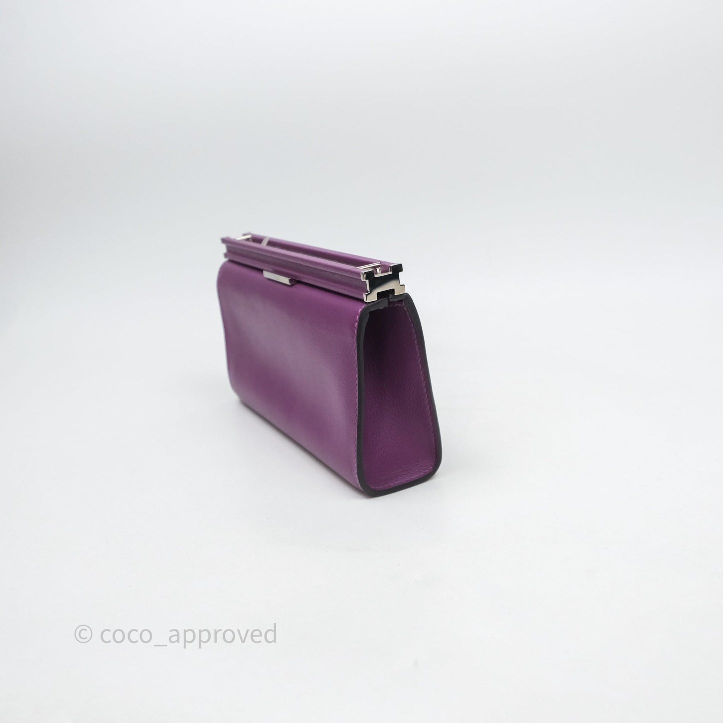 Hermes Clic H Bag Anemone P9 Veau Evercolor Palladium Hardware