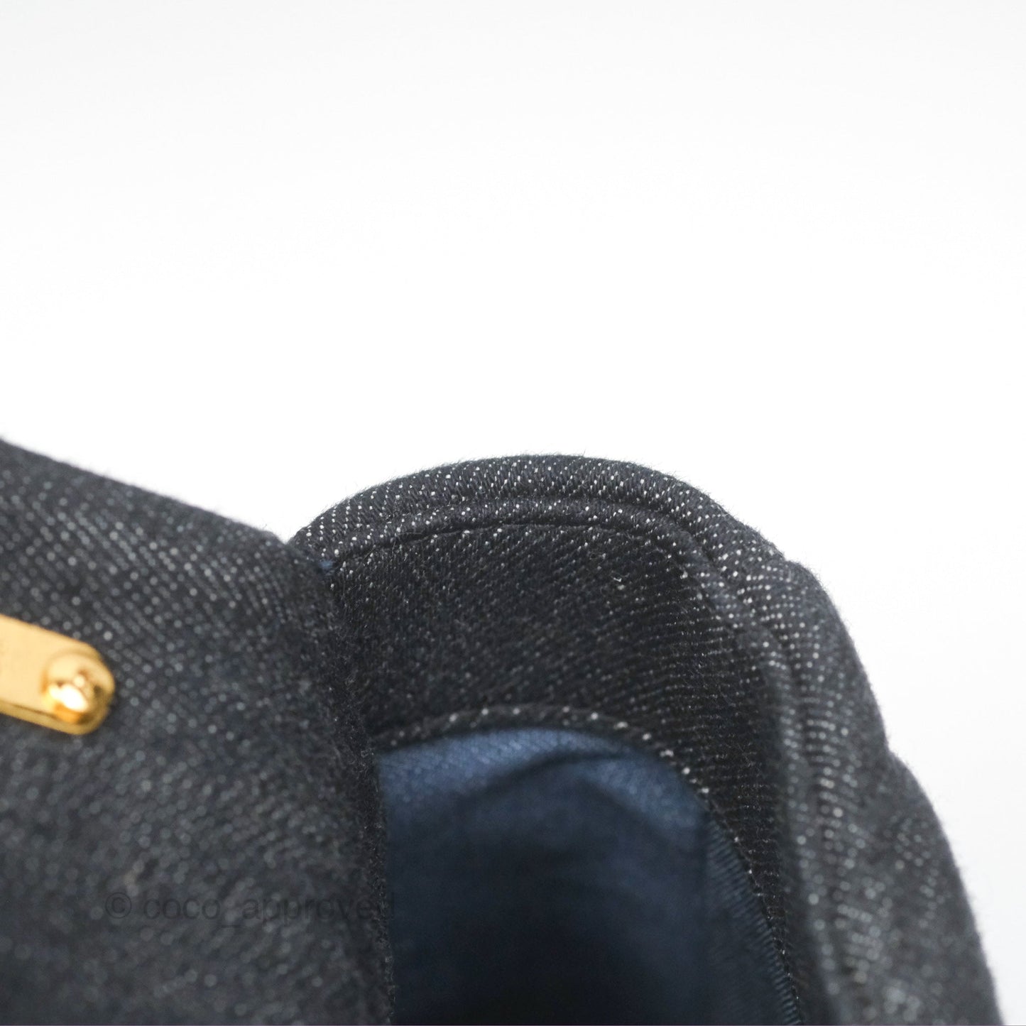 Chanel Medium Funky Town Flap Denim Aged Gold Hardware 22S
