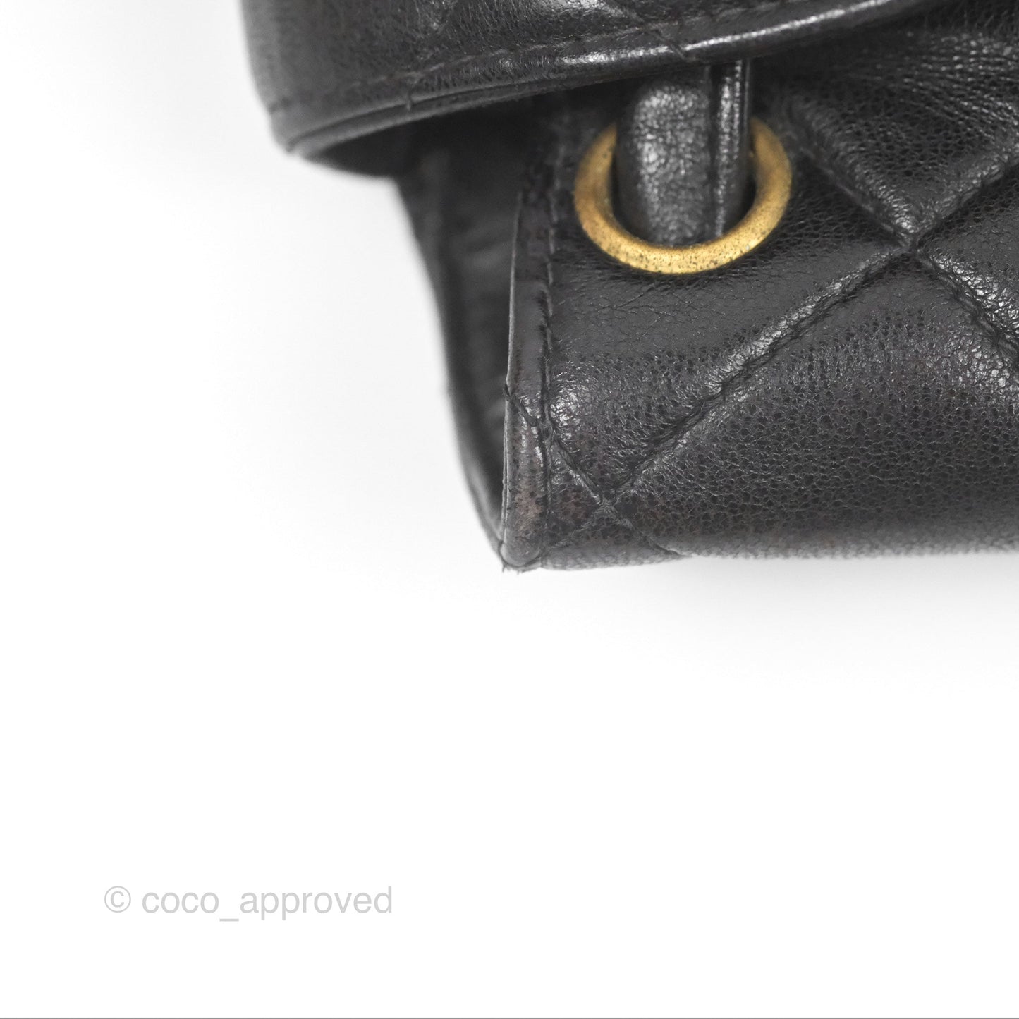 Chanel Vintage CC Duma Backpack Black Lambskin 24K Gold Hardware