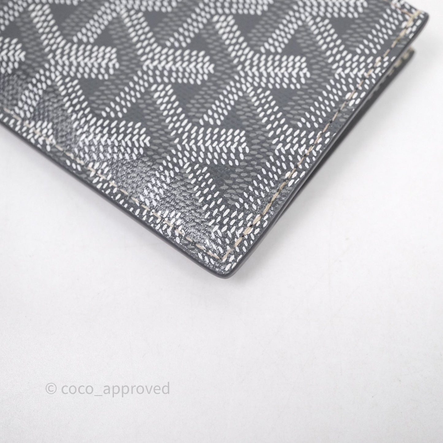 Goyard Bourbon Zipped Card Holder Grey