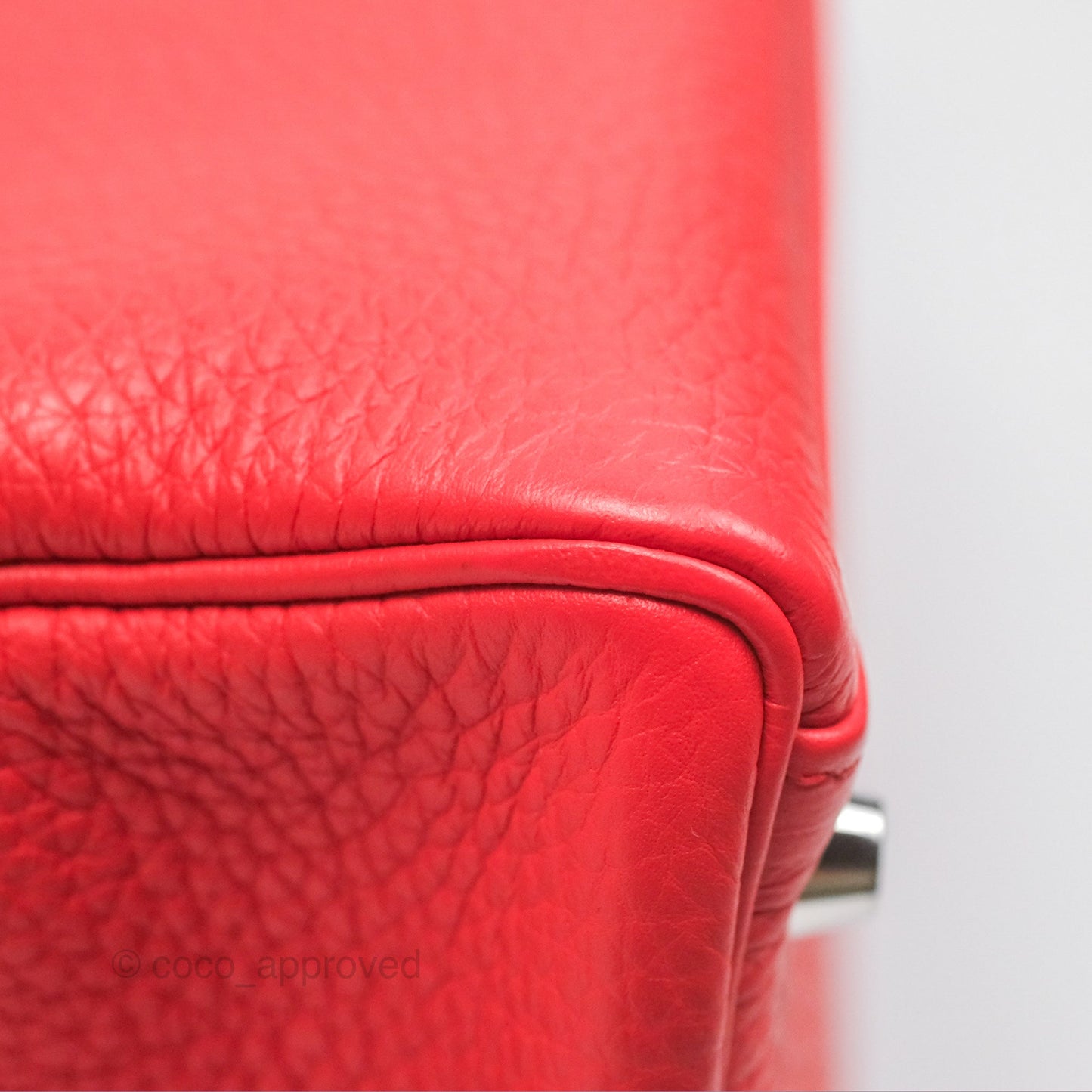 Hermès Kelly 32 Retourne Rose Jaipur Clemence Palladium Hardware