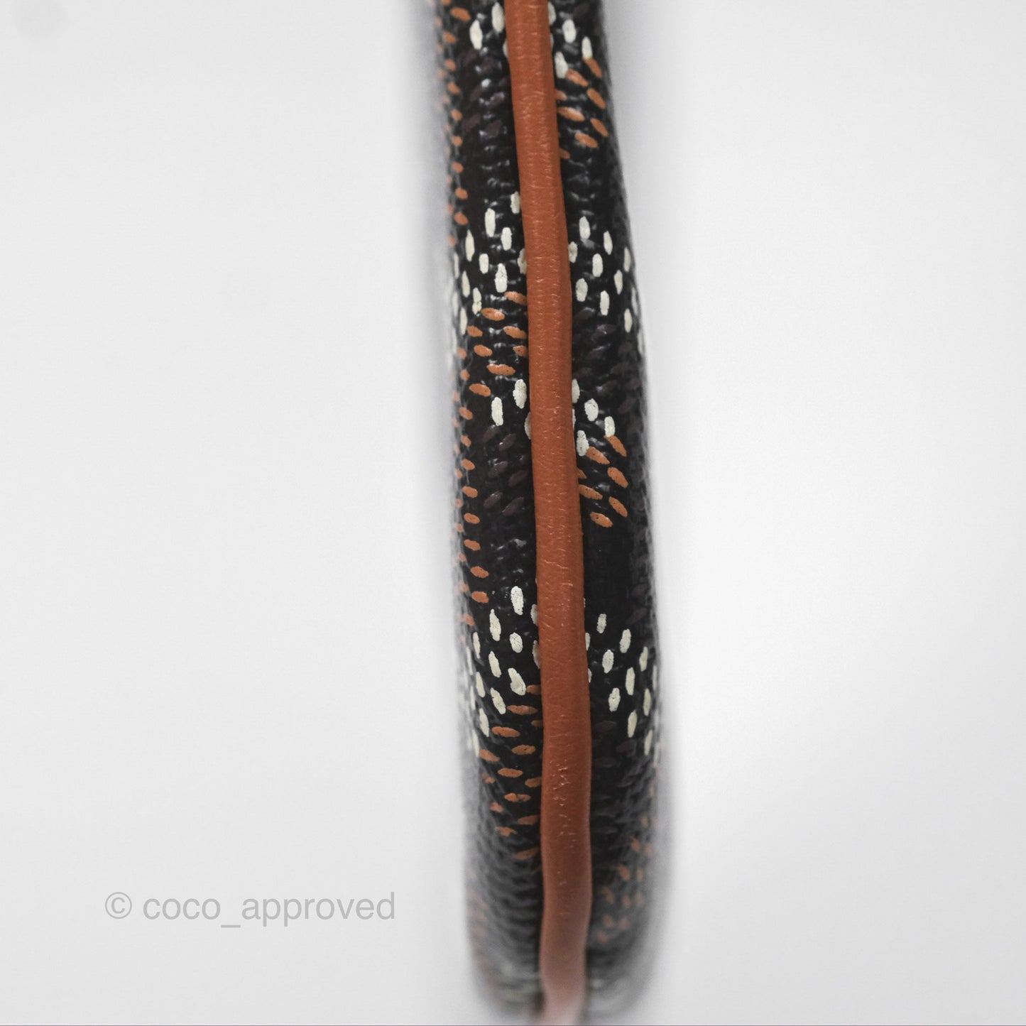 Goyard Sénat MM Pouch Black/ Tan