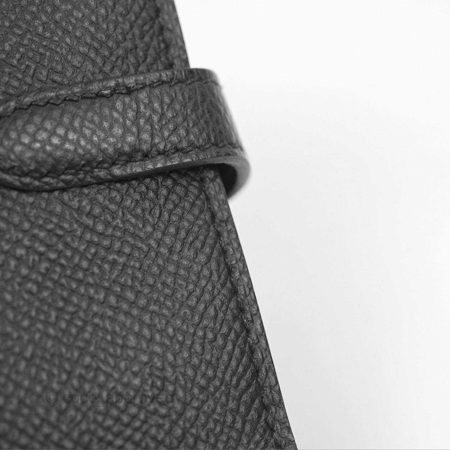 Hermès Small Kelly Wallet Black Epsom Palladium Hardware
