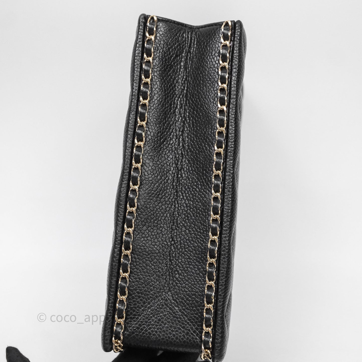 Chanel Evening Bag Caviar Black Gold Hardware