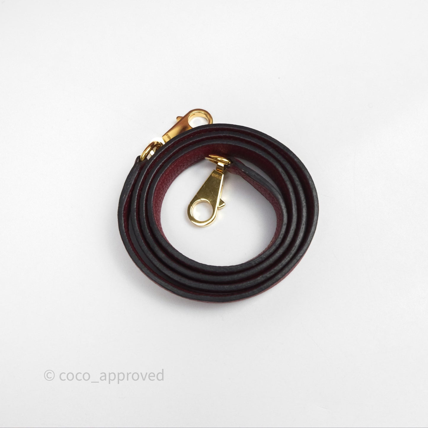 Hermès Kelly 32 Retourne Rouge Grenat K1 Togo Gold Hardware