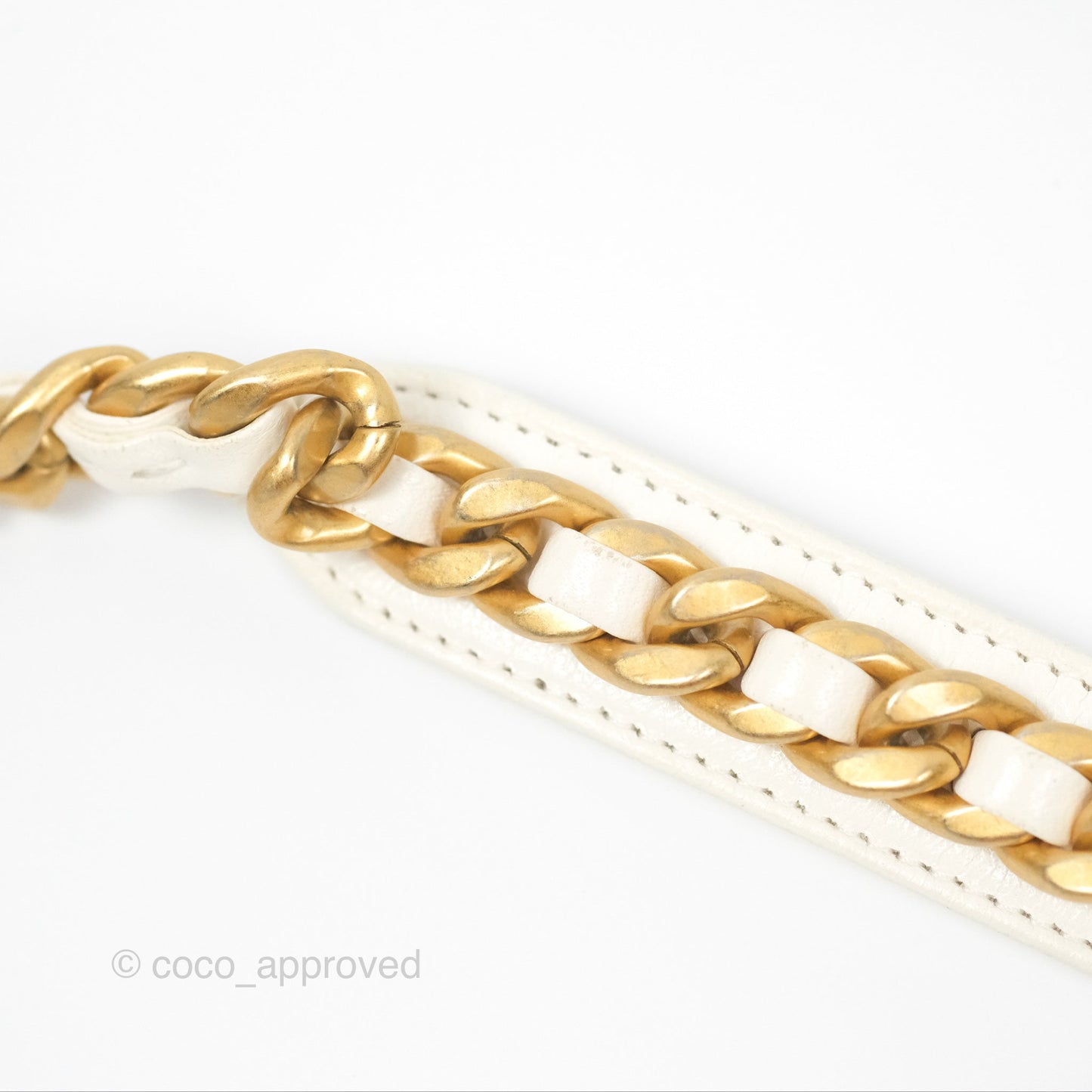 Chanel 19 Wallet on Chain WOC White Mixed Hardware