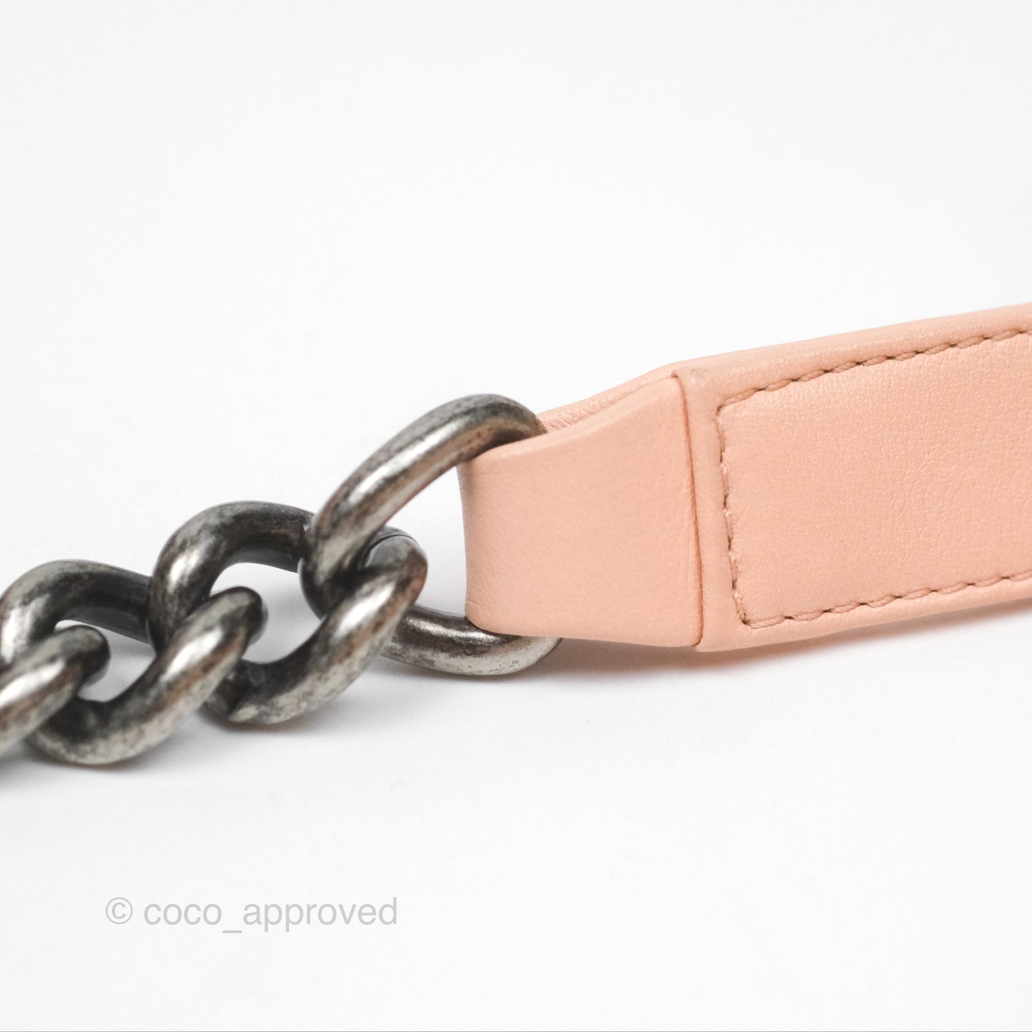Chanel Quilted New Medium Boy Pink Lambskin Ruthenium Hardware