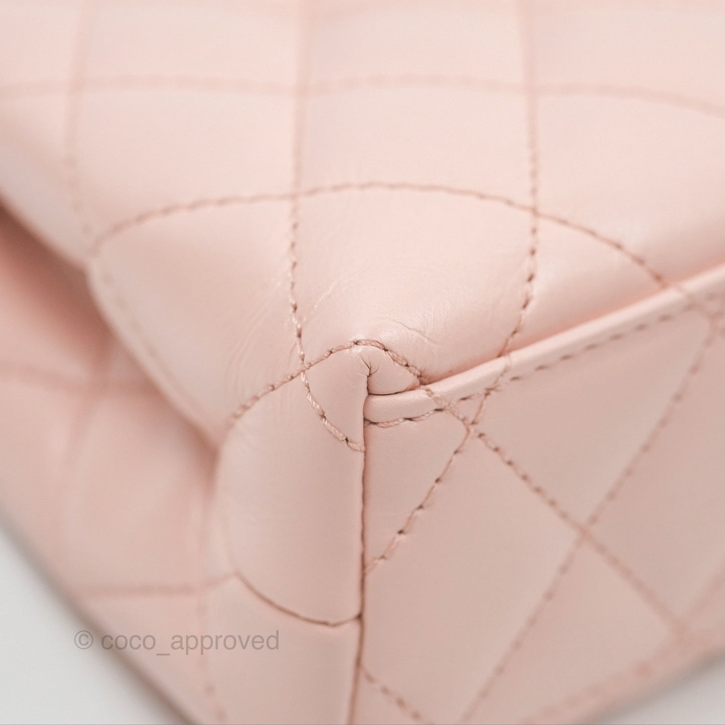 Chanel Kelly Bag Light Pink Shiny Calfskin Aged Gold Hardware