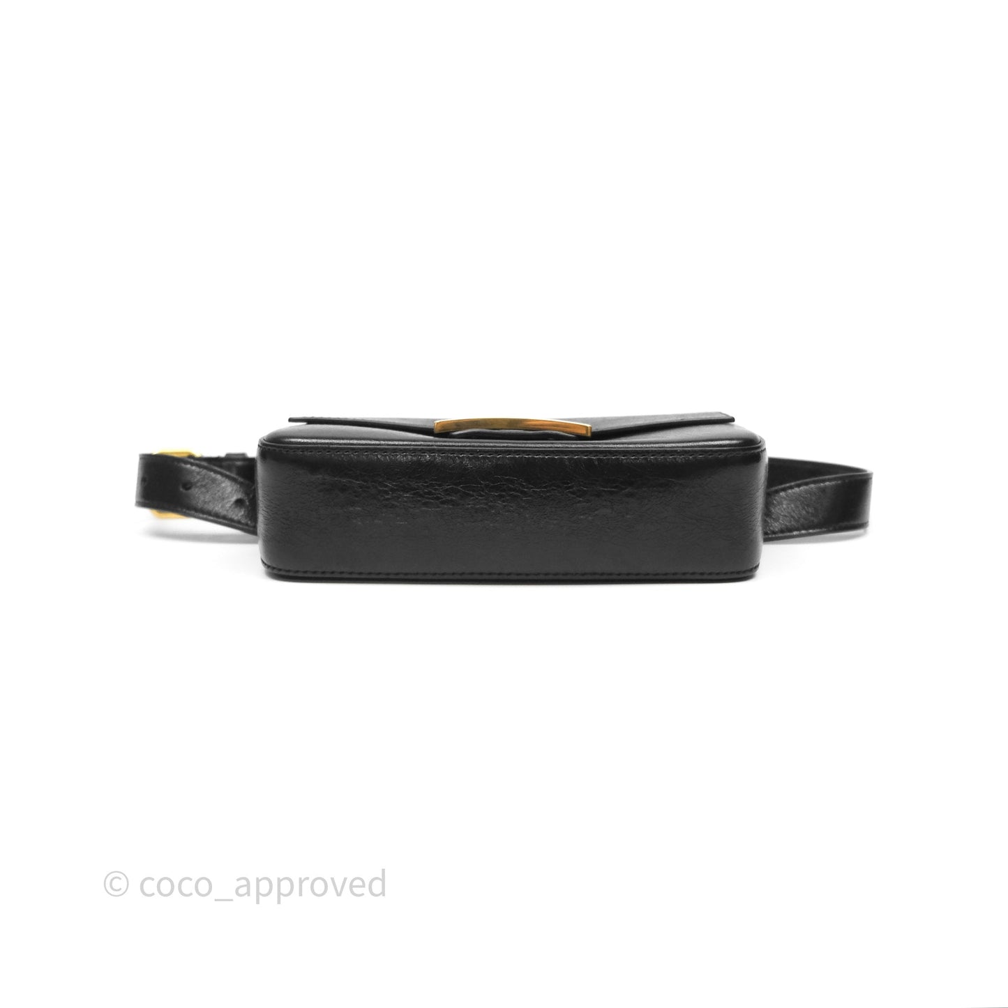 Fendi Baguette Belt Bag Black Lambskin Gold Hardware