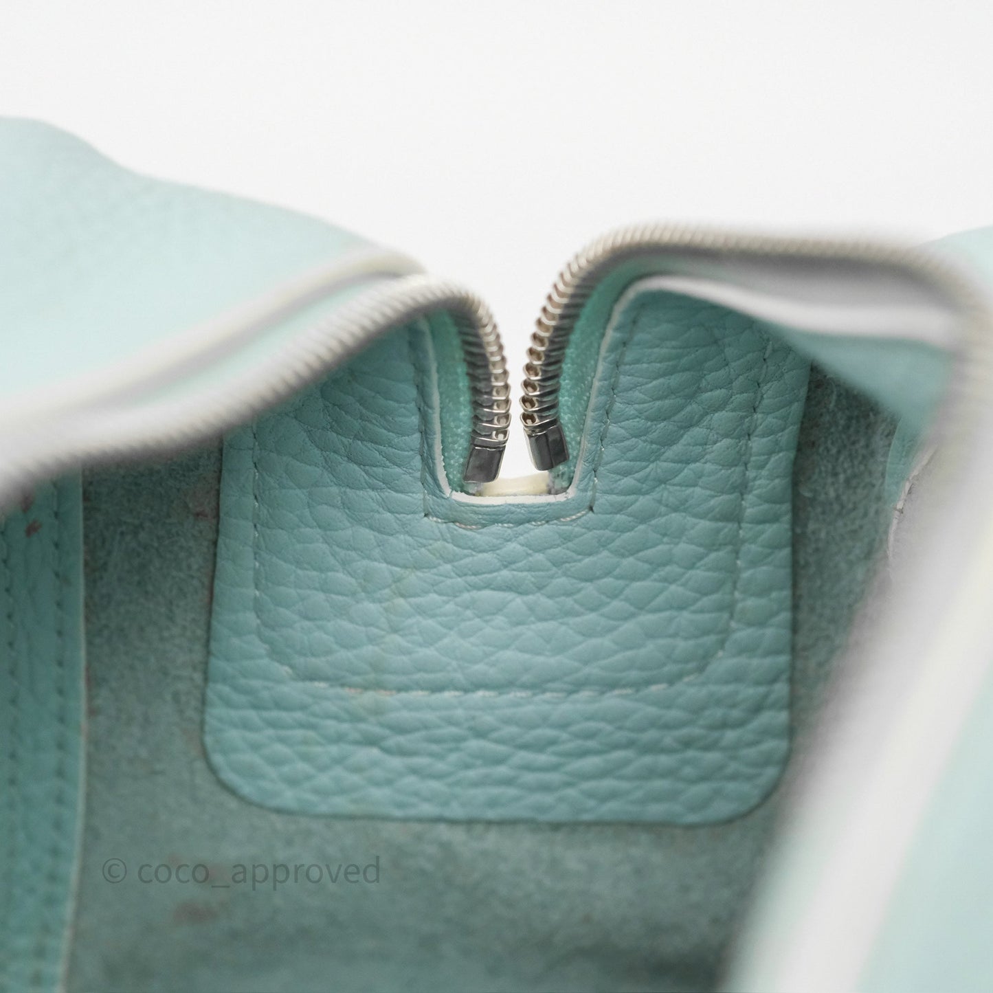Delvaux Cool Box Mini Taurillon Soft Grained Calfskin Celadon