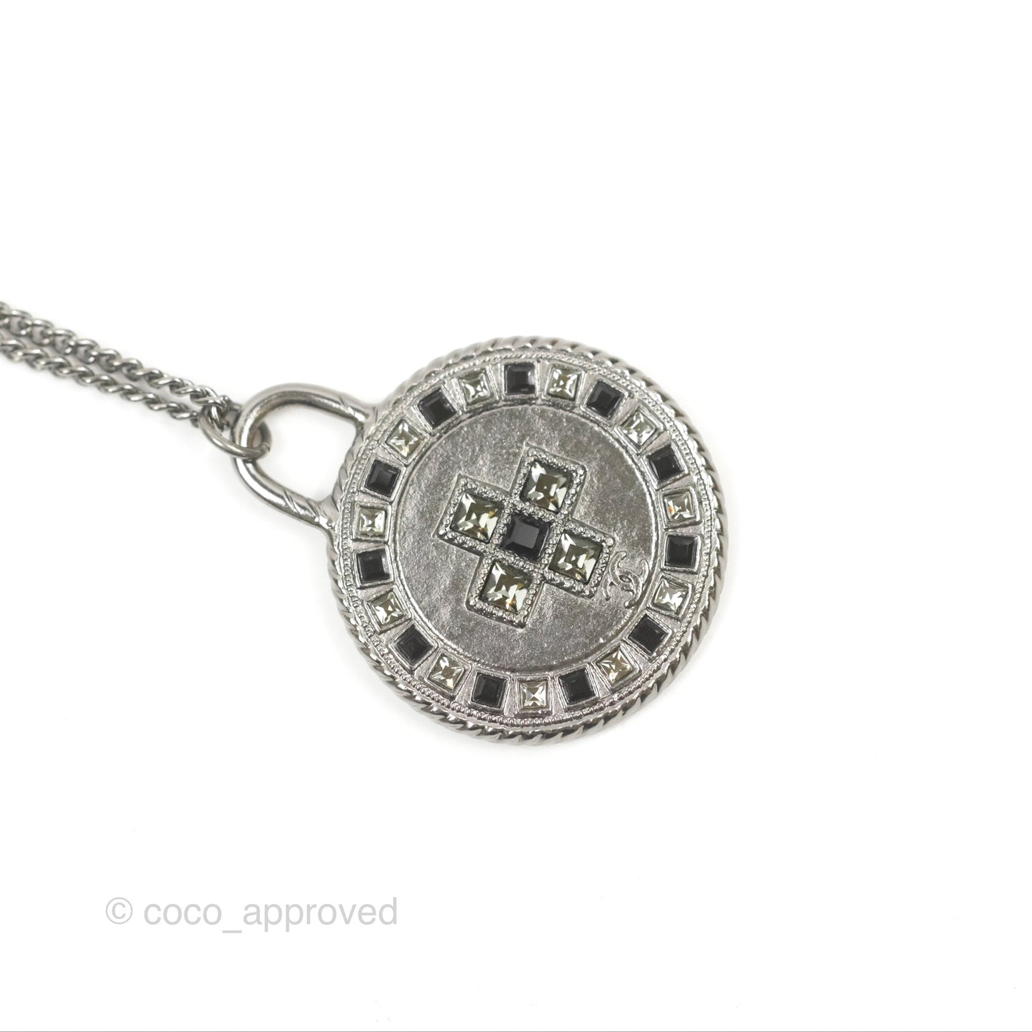 Chanel Round CC Necklace Crystal