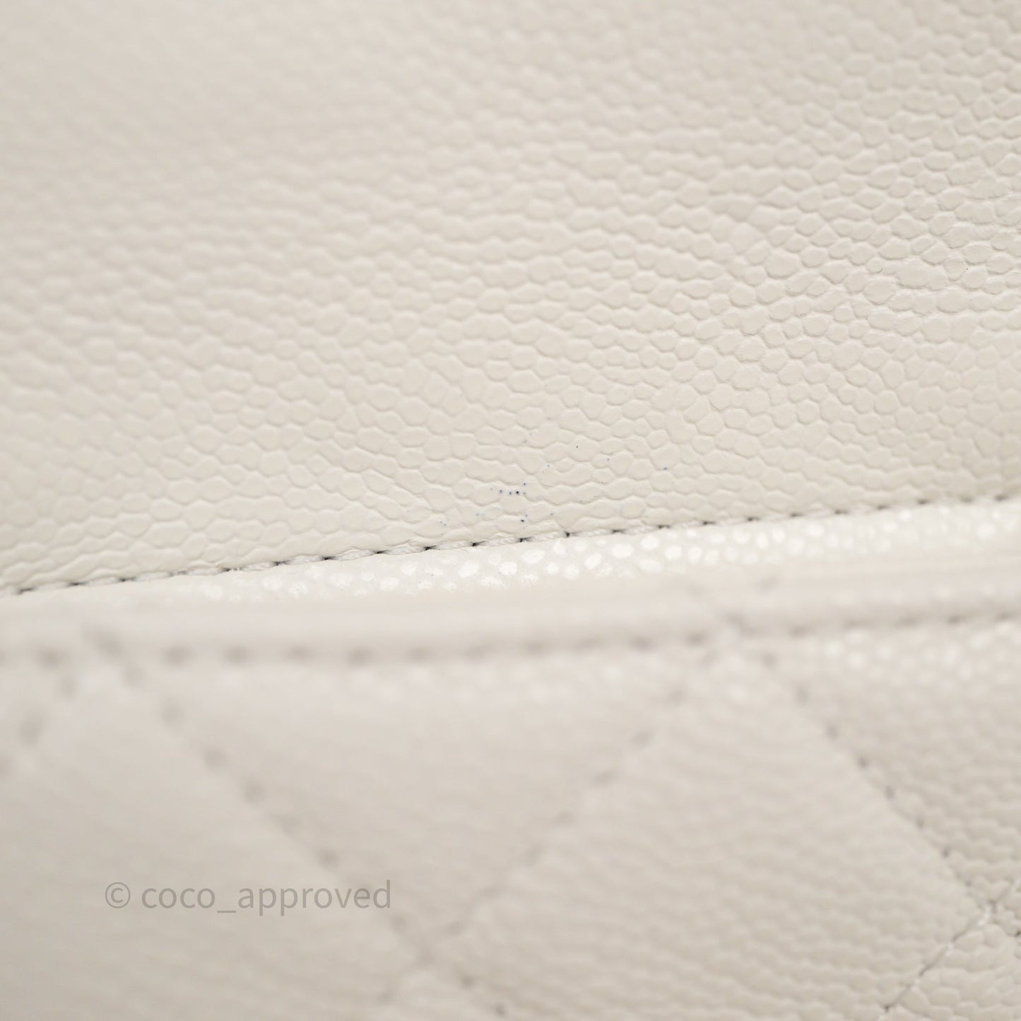 Chanel Duma Backpack Medium White Caviar Gold Hardware
