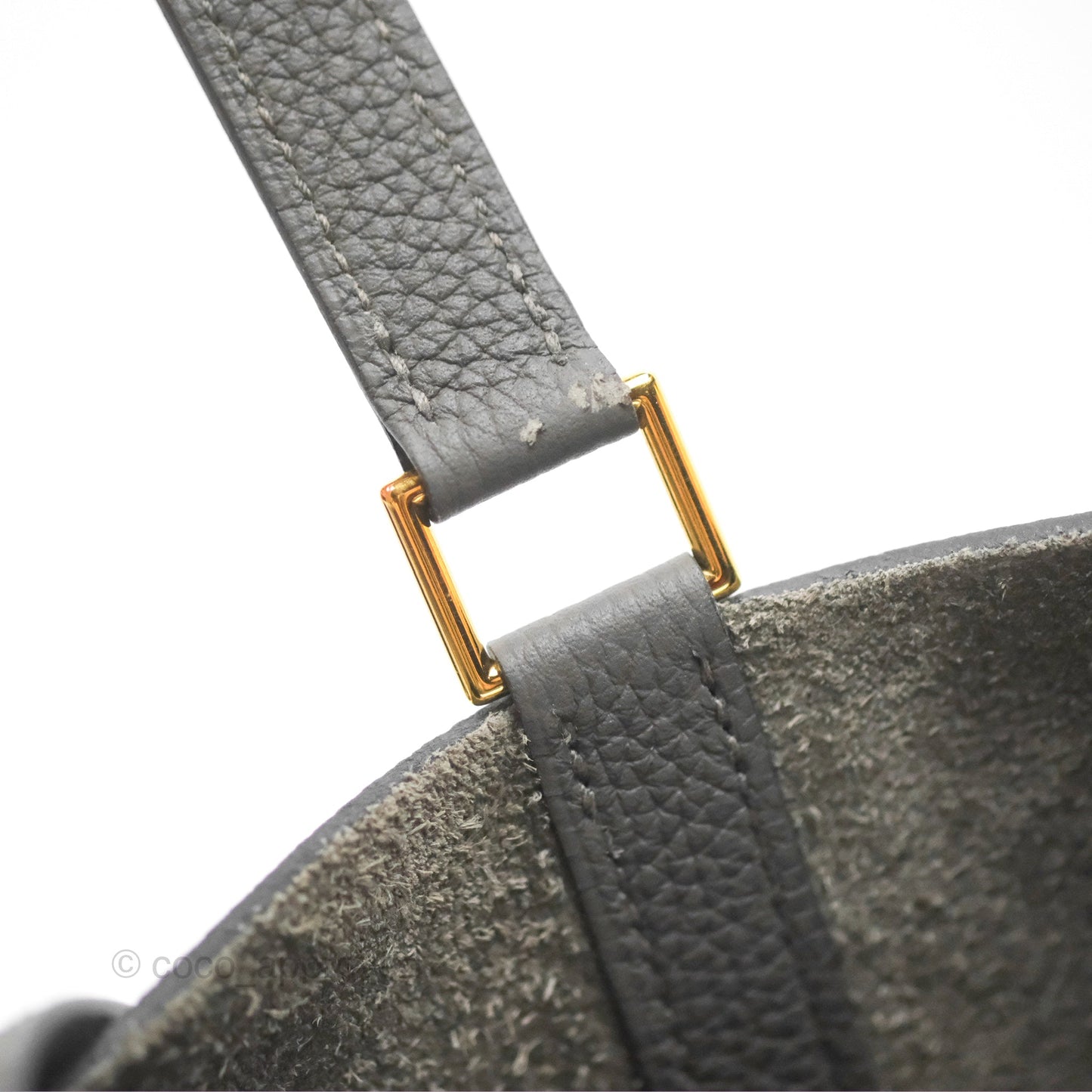Hermès Picotin 22 Graphite Taurillon Maurice Gold Hardware