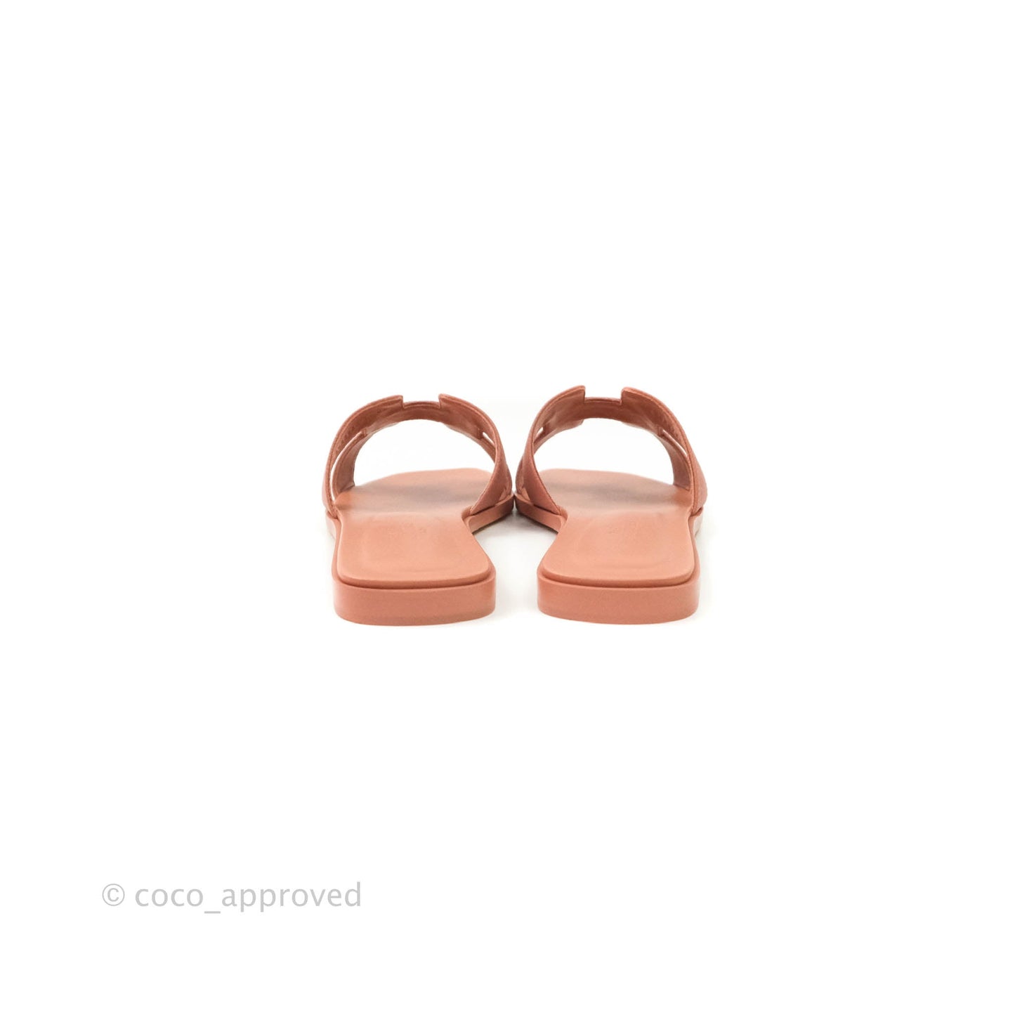 Hermès Oran Sandals in Epsom Rose Aube Pink Size 37.5