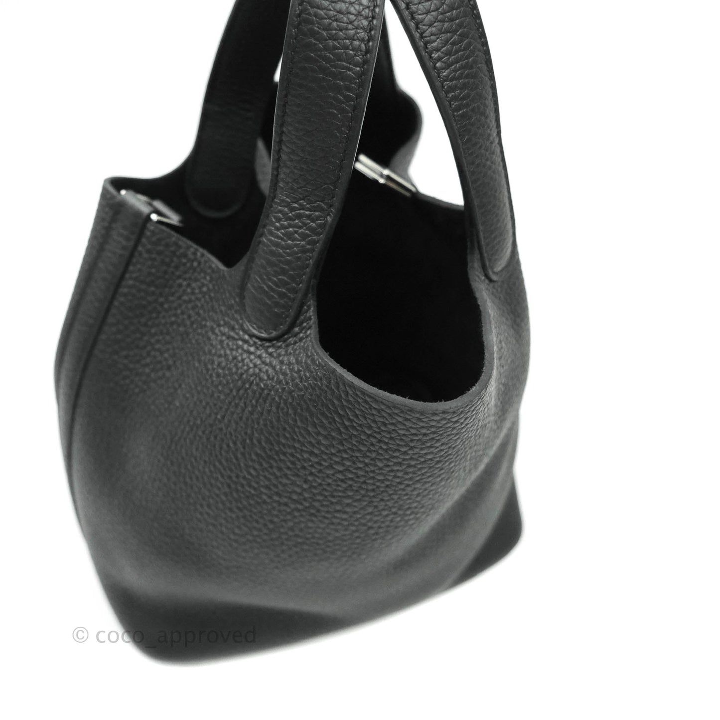 Hermès Taurillon Clemence Picotin Lock 18 PM Black Palladium Hardware