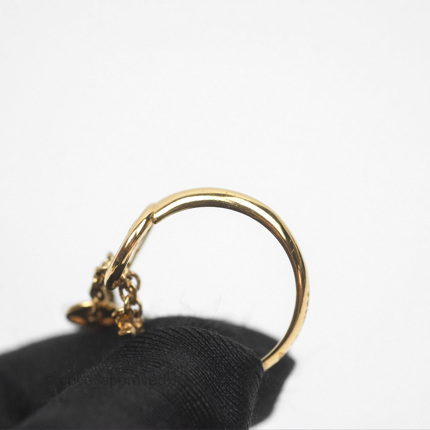Louis Vuitton My Blooming Strass Ring Gold Tone
