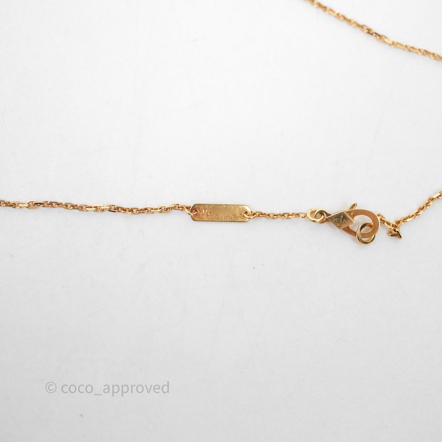 Van Cleef & Arpels Vintage Alhambra Pendant Necklace White Mother-of-pearl Yellow Gold