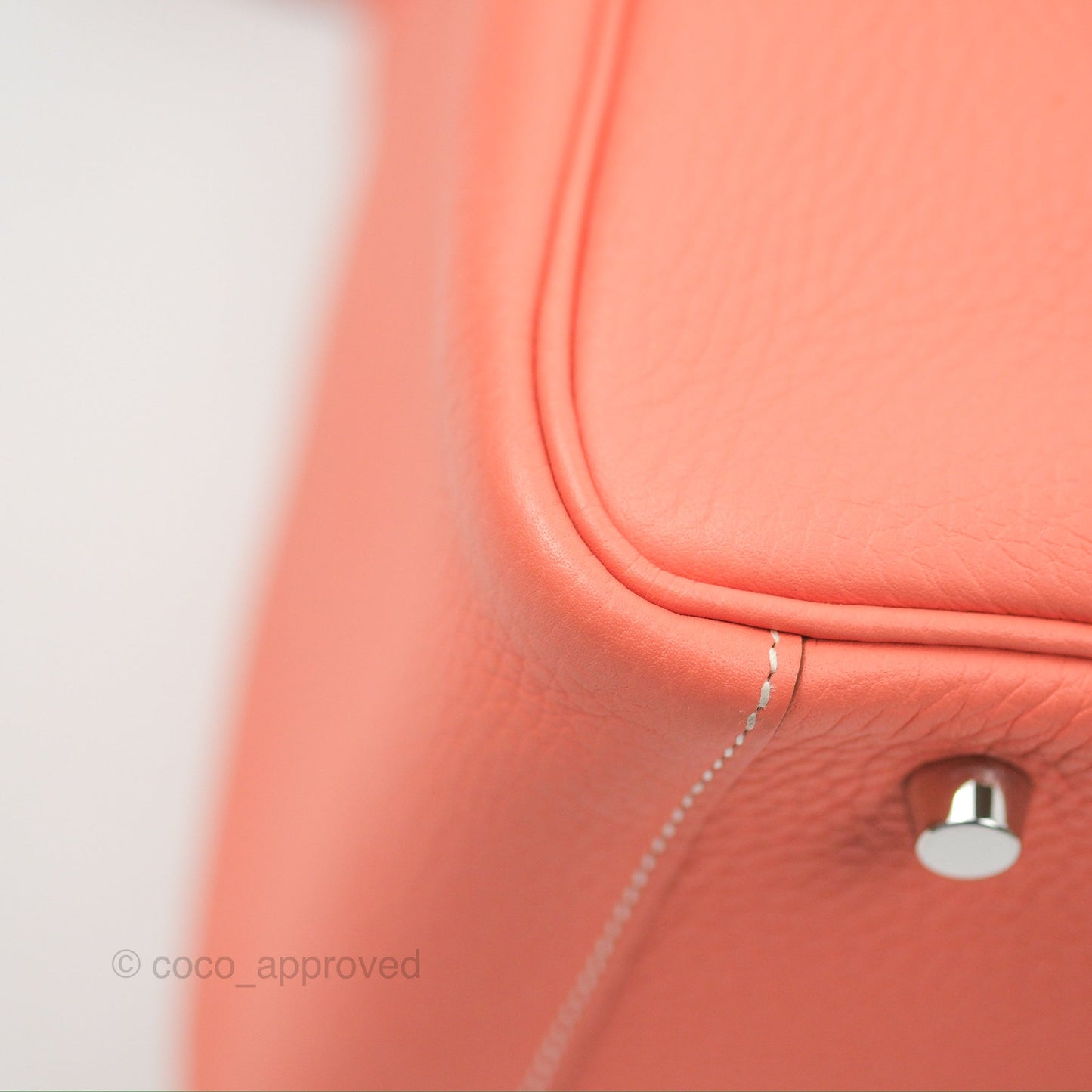 Hermès Lindy 30 Flamingo Clemence Palladium Hardware