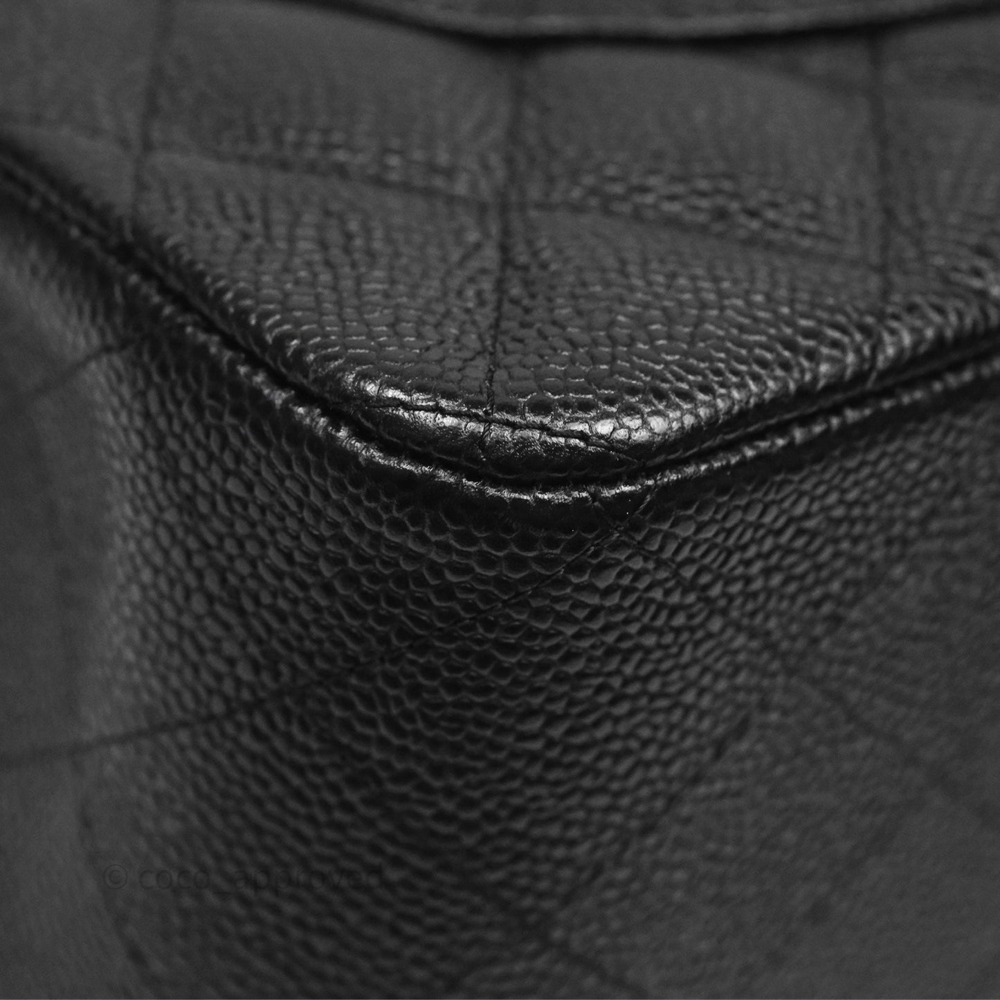 Chanel Jumbo Double Flap Black Caviar Silver Hardware⁣⁣