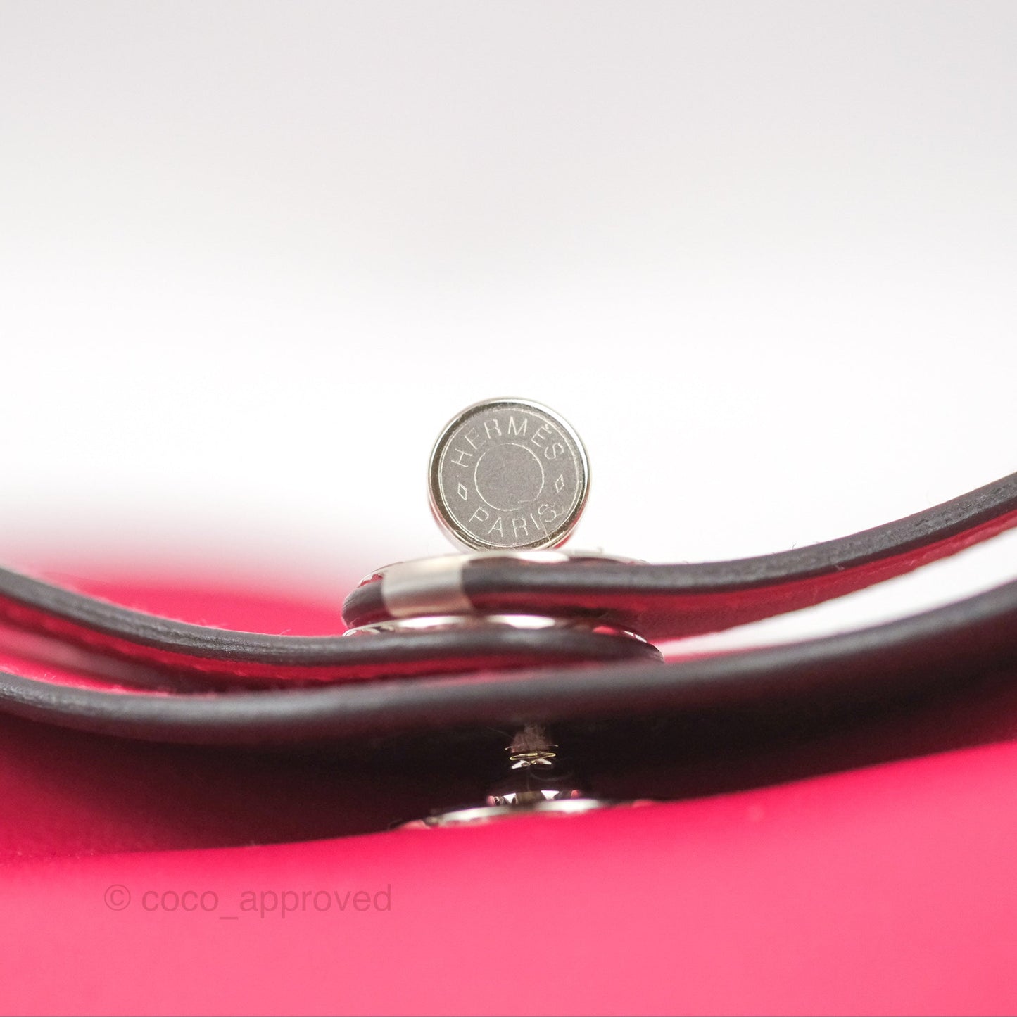 Hermès Mini Lindy 20 Framboise / Rouge Sellier Swift Palladium Hardware