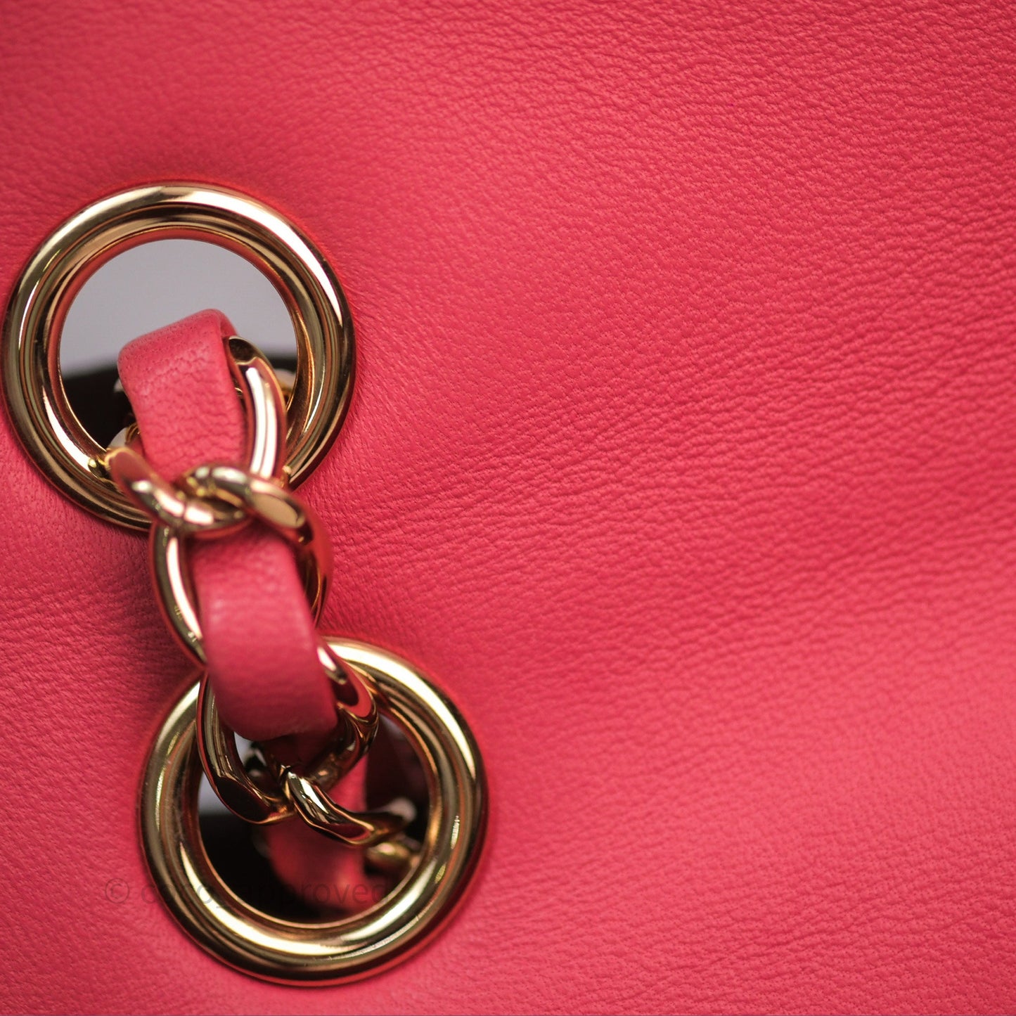 Chanel M/L Medium Flap Bag Valentine Limited Edition Pink Lambskin Gold Hardware