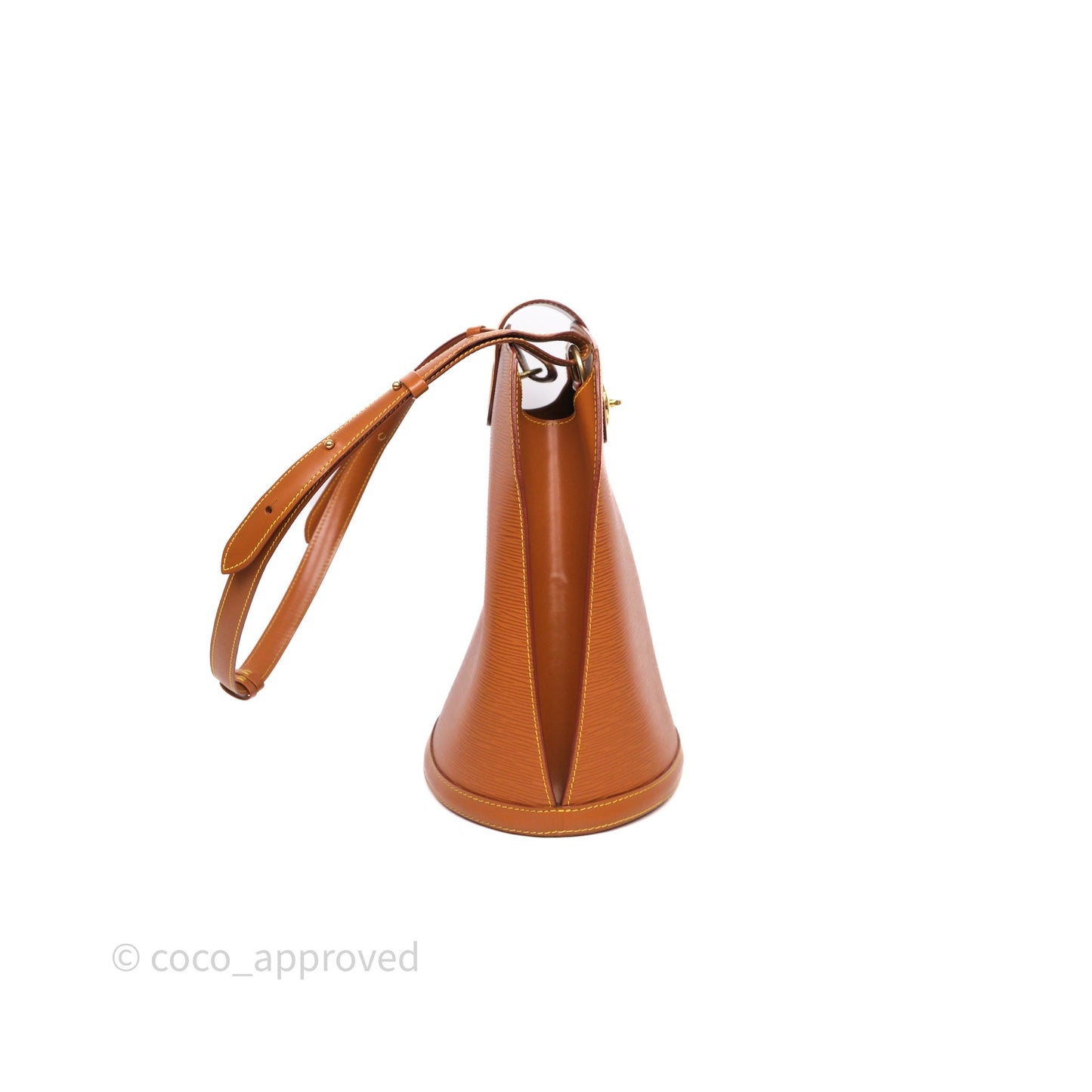 Louis Vuitton Cluny Shoulder Bag Brown Epi