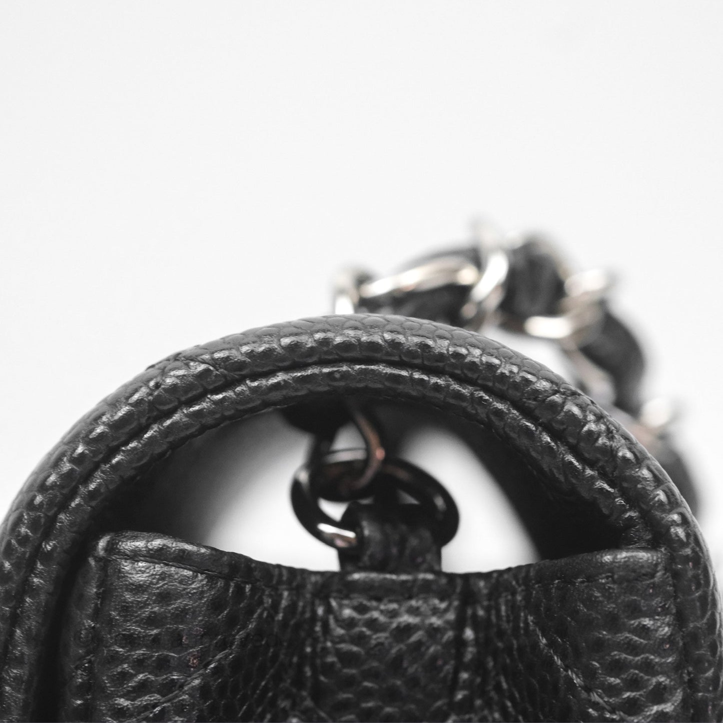 Chanel Mini Rectangular Flap Quilted Black Caviar Silver Hardware