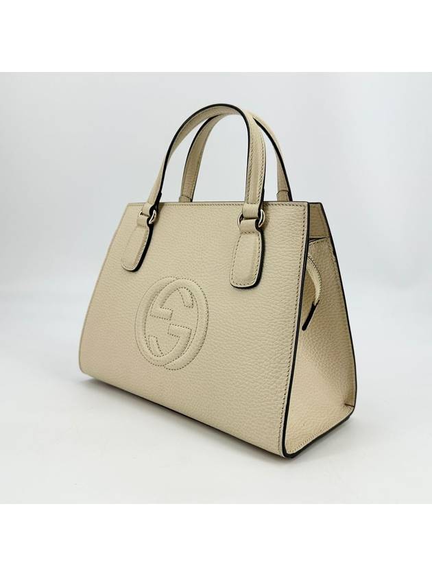 Luxury Gucci Trending 2025 Soho leather top handle small tote bag and cross 607722