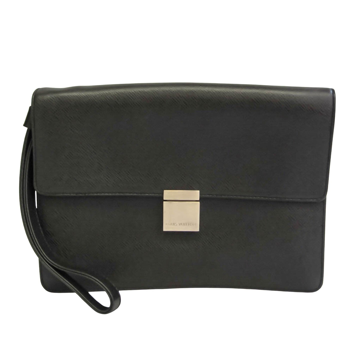 Louis Vuitton Selenga Leather Clutch Bag ()