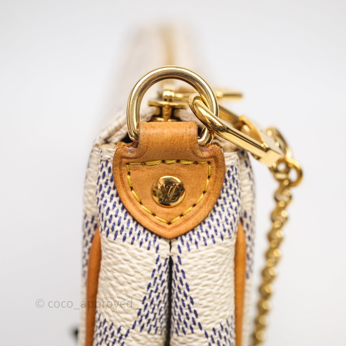Louis Vuitton Eva Damier Azur Canvas Shoulder Bag