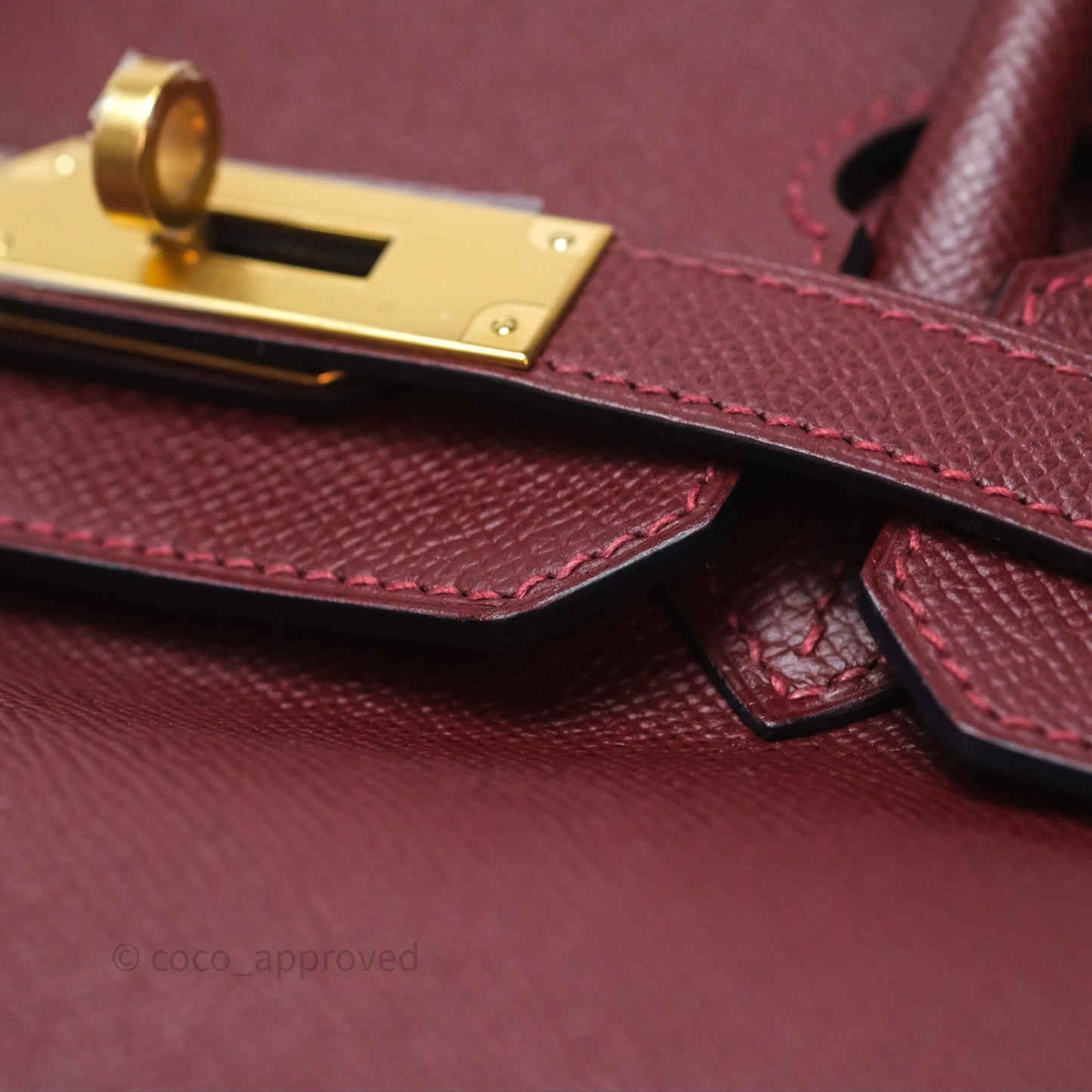 Hermès Birkin 30 Retourne Rouge H 55 Epsom Gold Hardware
