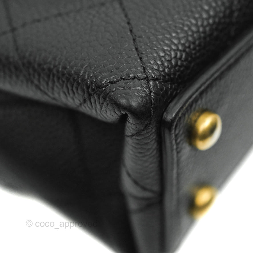 Chanel Chic Affinity Small Grained Calfskin Black Aged Gold Hardware