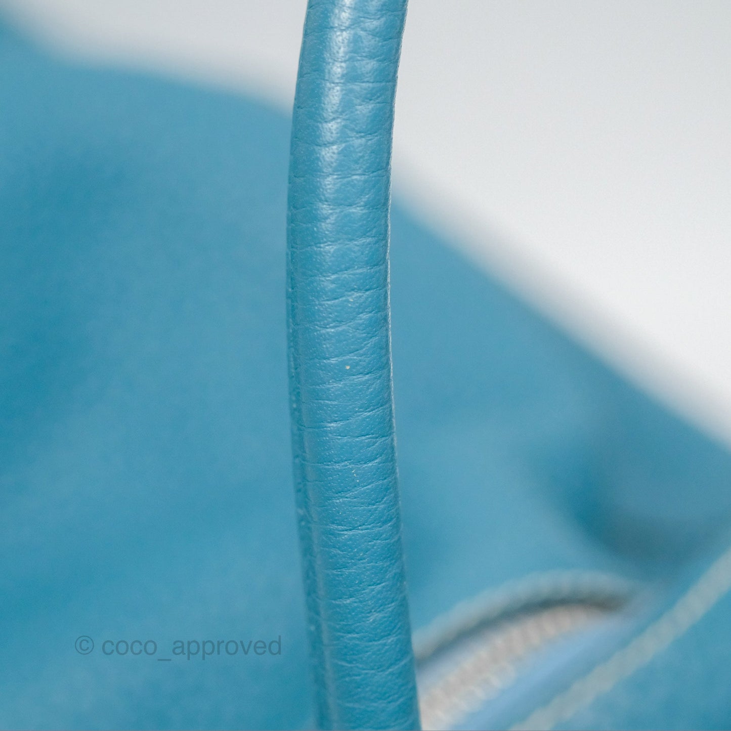 Hermès Lindy 34 Blue Jean Clemence Palladium Hardware