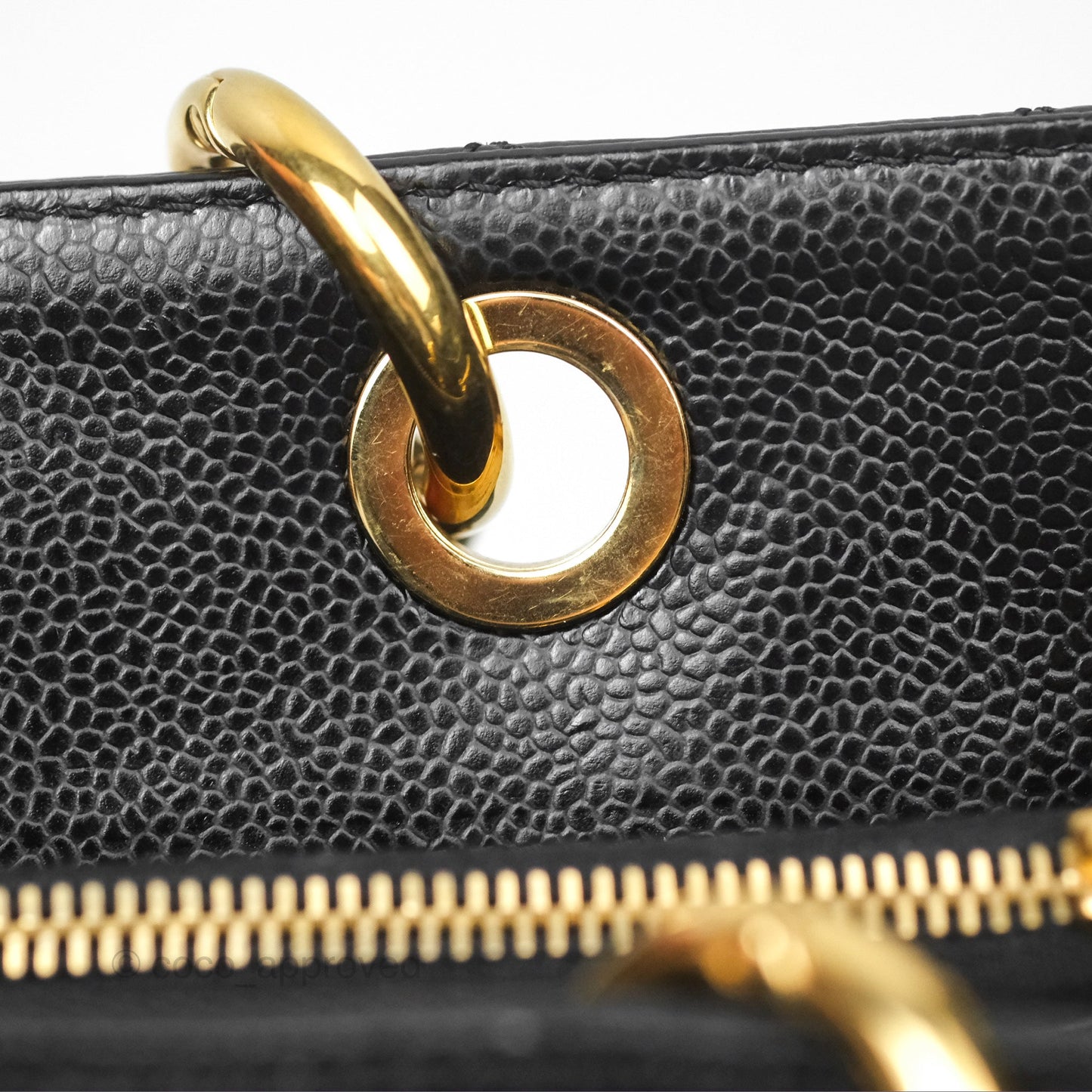 Chanel GST Black Caviar Gold Hardware