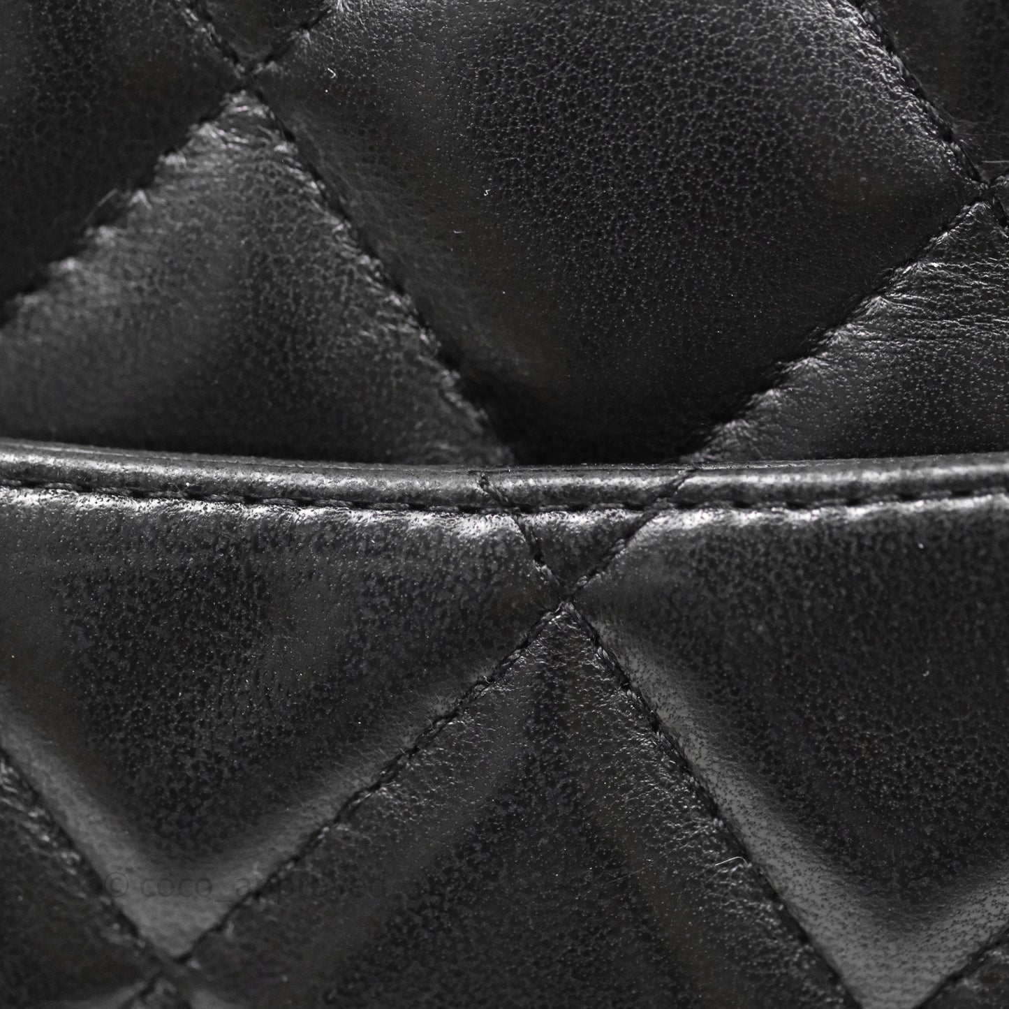 Chanel Jumbo Single Flap Black Lambskin Silver Hardware