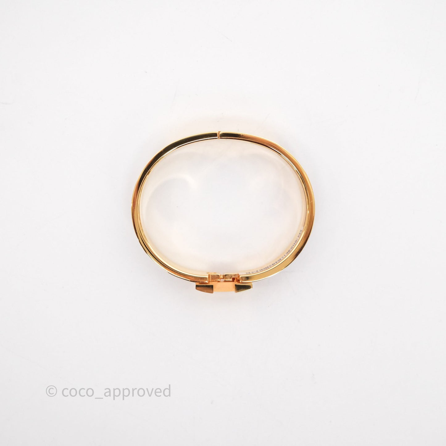 Hermès Clic H Bracelet Marron Glace Gold Hardware