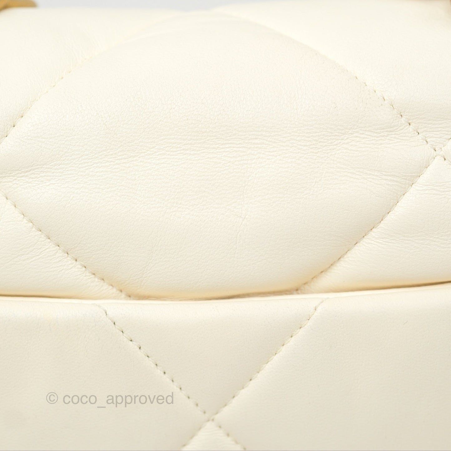 Chanel 19 Small Ivory Cream Mixed Hardware
