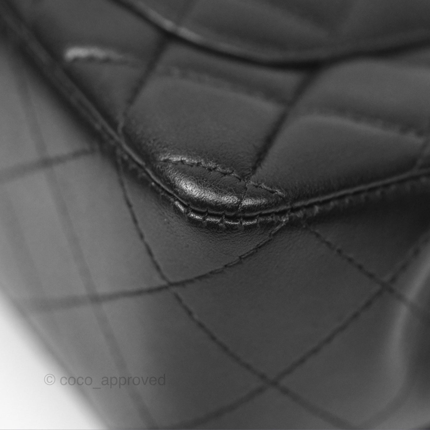 Chanel Mini Rectangular Quilted Black Lambskin Gold Hardware