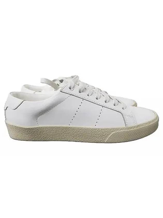 Luxury Saint Laurent Classic Leather Low Top Sneakers White