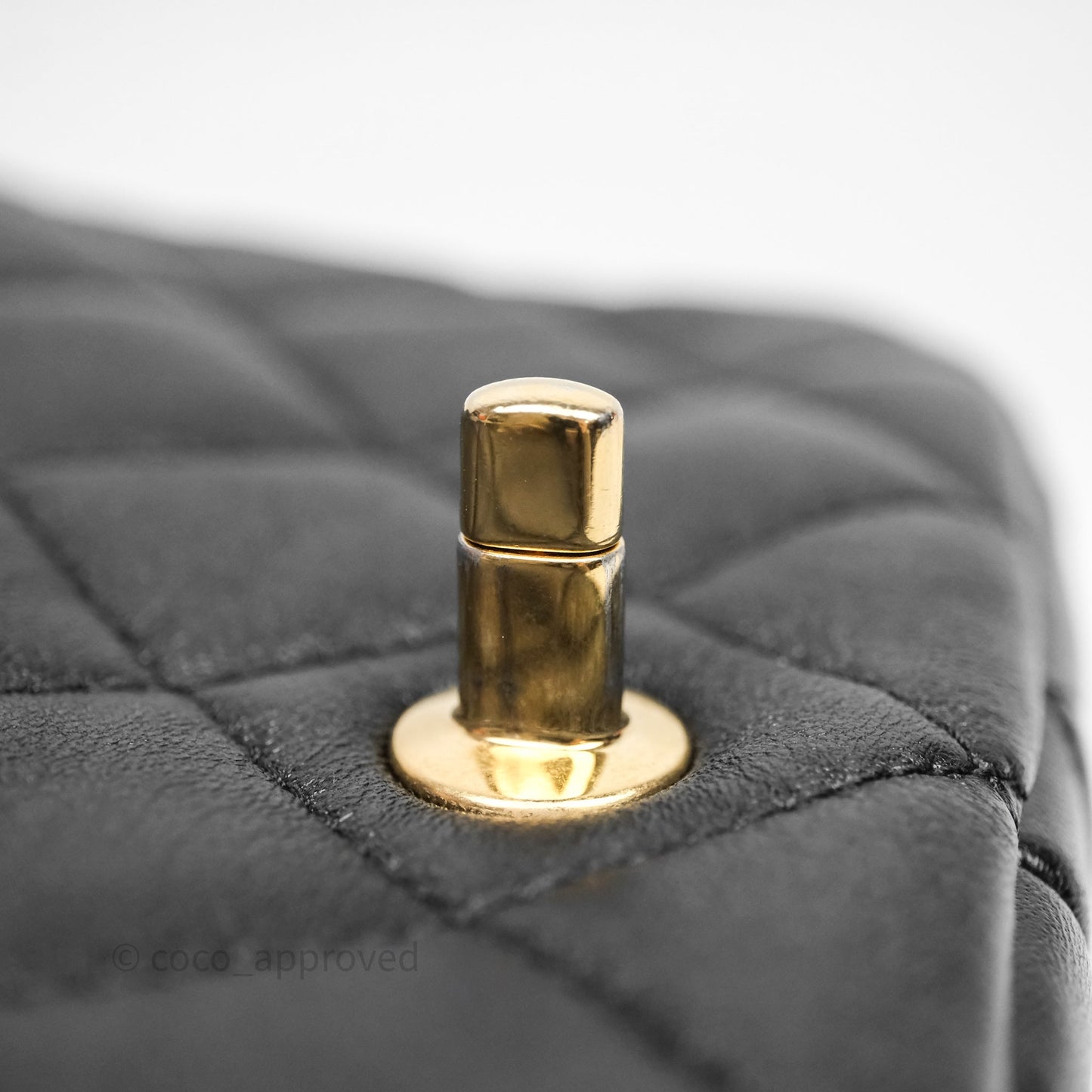 Chanel Small Funky Town Black Lambskin Aged Gold Hardware