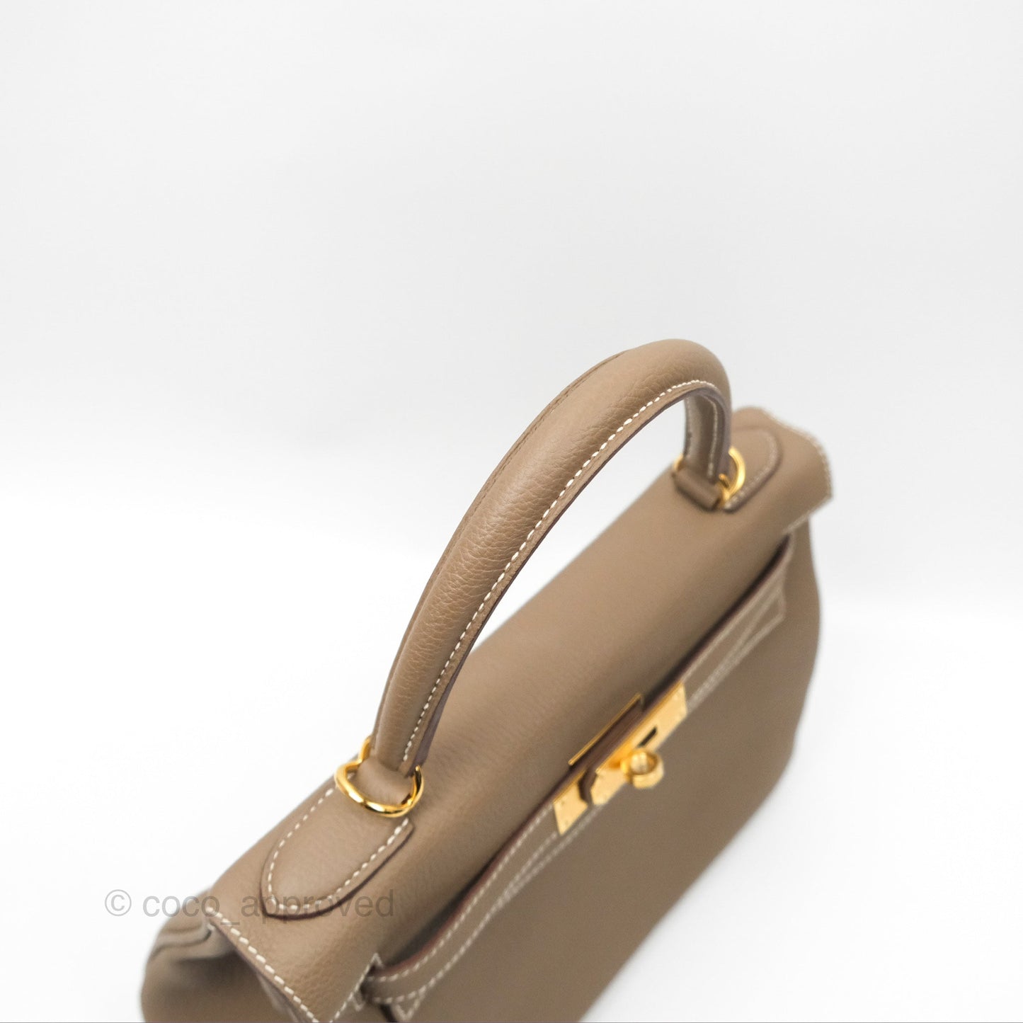 Hermès Kelly 28 Retourne Etoupe Togo Gold Hardware