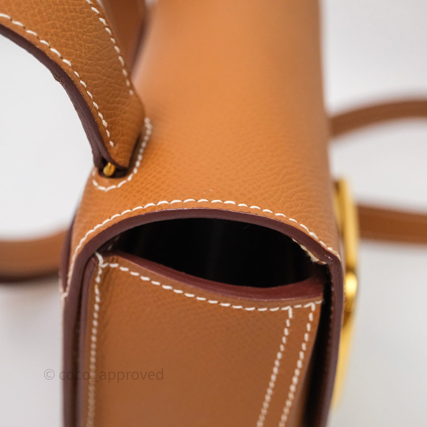 Hermès Della Cavalleria Mini Bag Gold 37 Epsom Gold Hardware