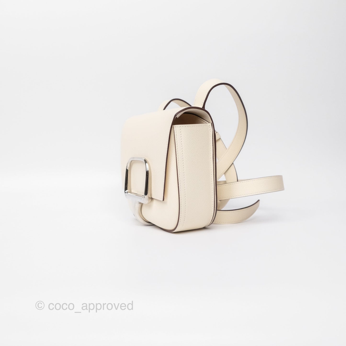 Hermès Della Cavalleria Mini Bag Nata I2 Epsom Palladium Hardware