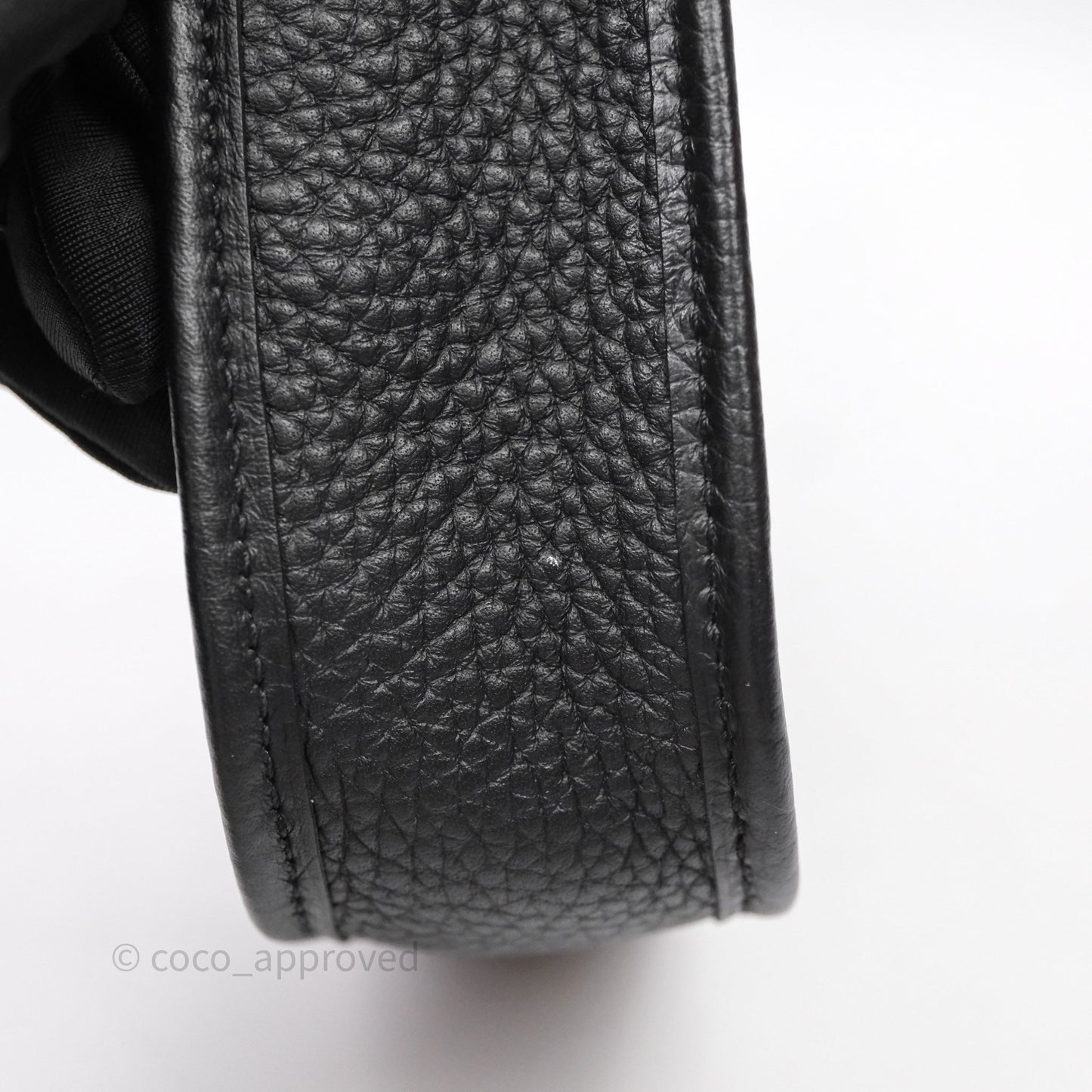 Hermès Mini Evelyne 16 Noir 89 Clemence Palladium Hardware