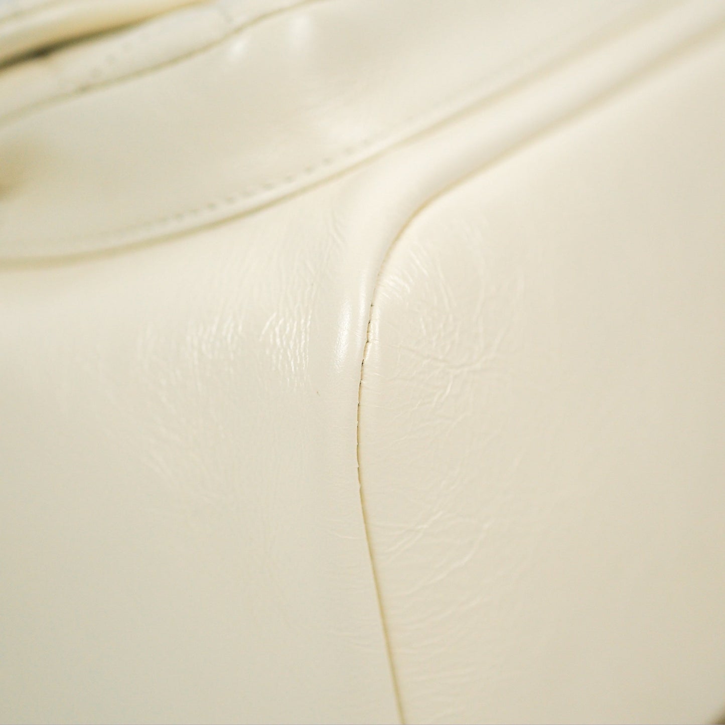 Chanel Quilted Small Duma Drawstring Backpack Ivory White Calfskin Gold Hardware